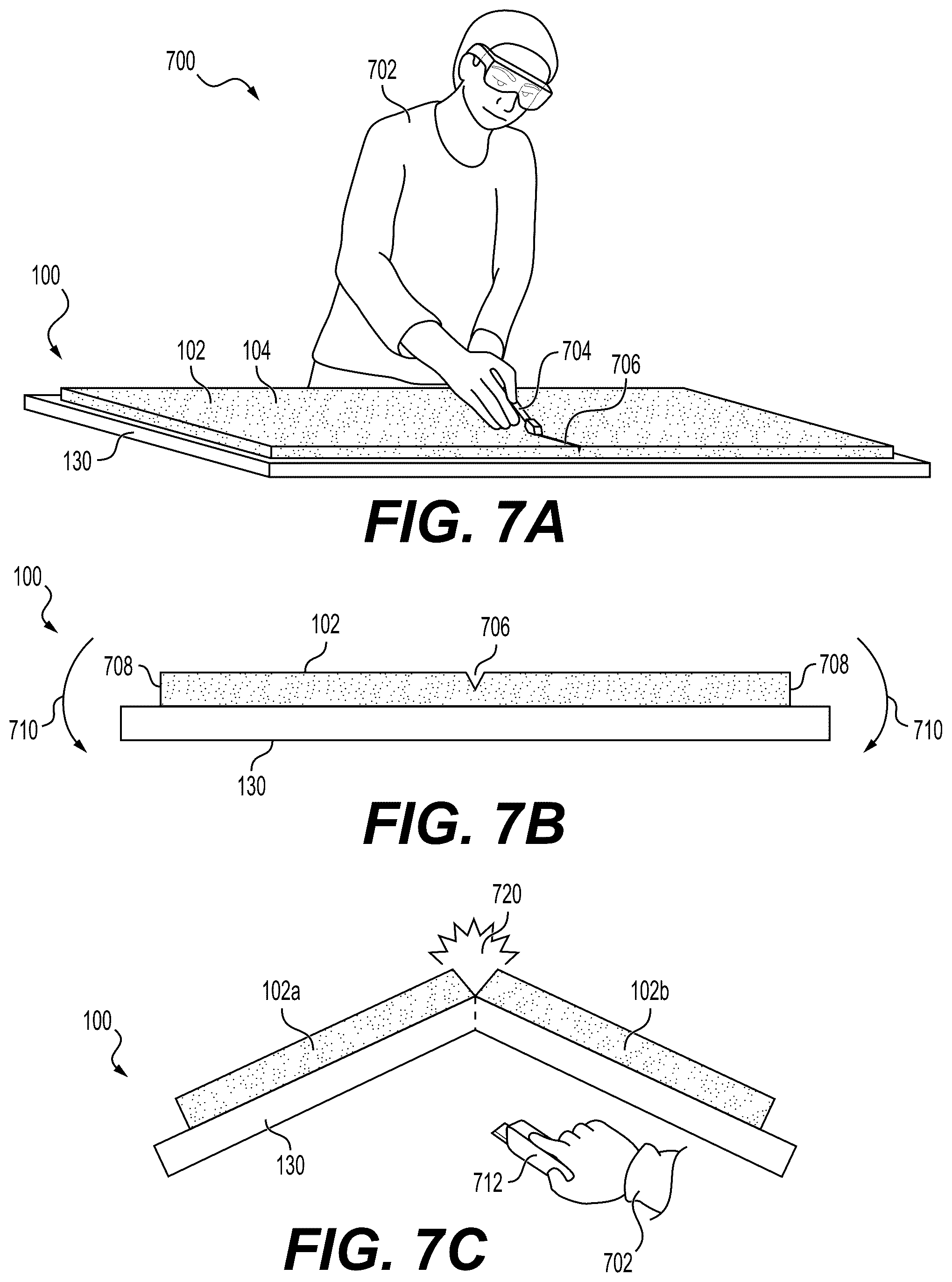 Patent US12359442 Figure 10 – Reinforced porcelain panel product for enhanced structural protection