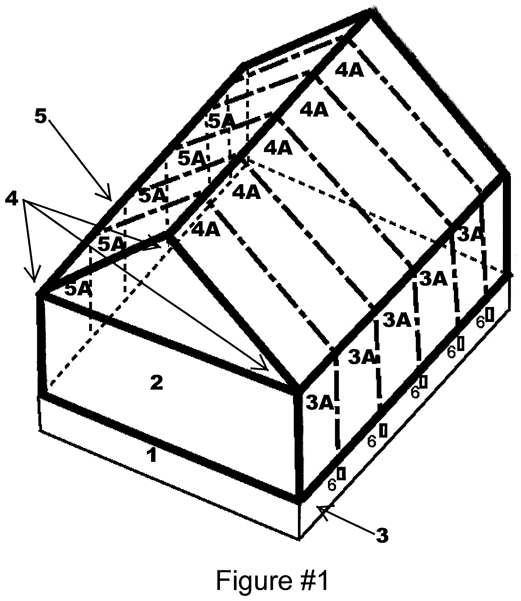Patent US12359458 — Apparatus for unifying structural continuous load paths and reinforcing a roofing structural system utilizing super high tensile strength tape and plastic attachment mechanisms — Figure 1