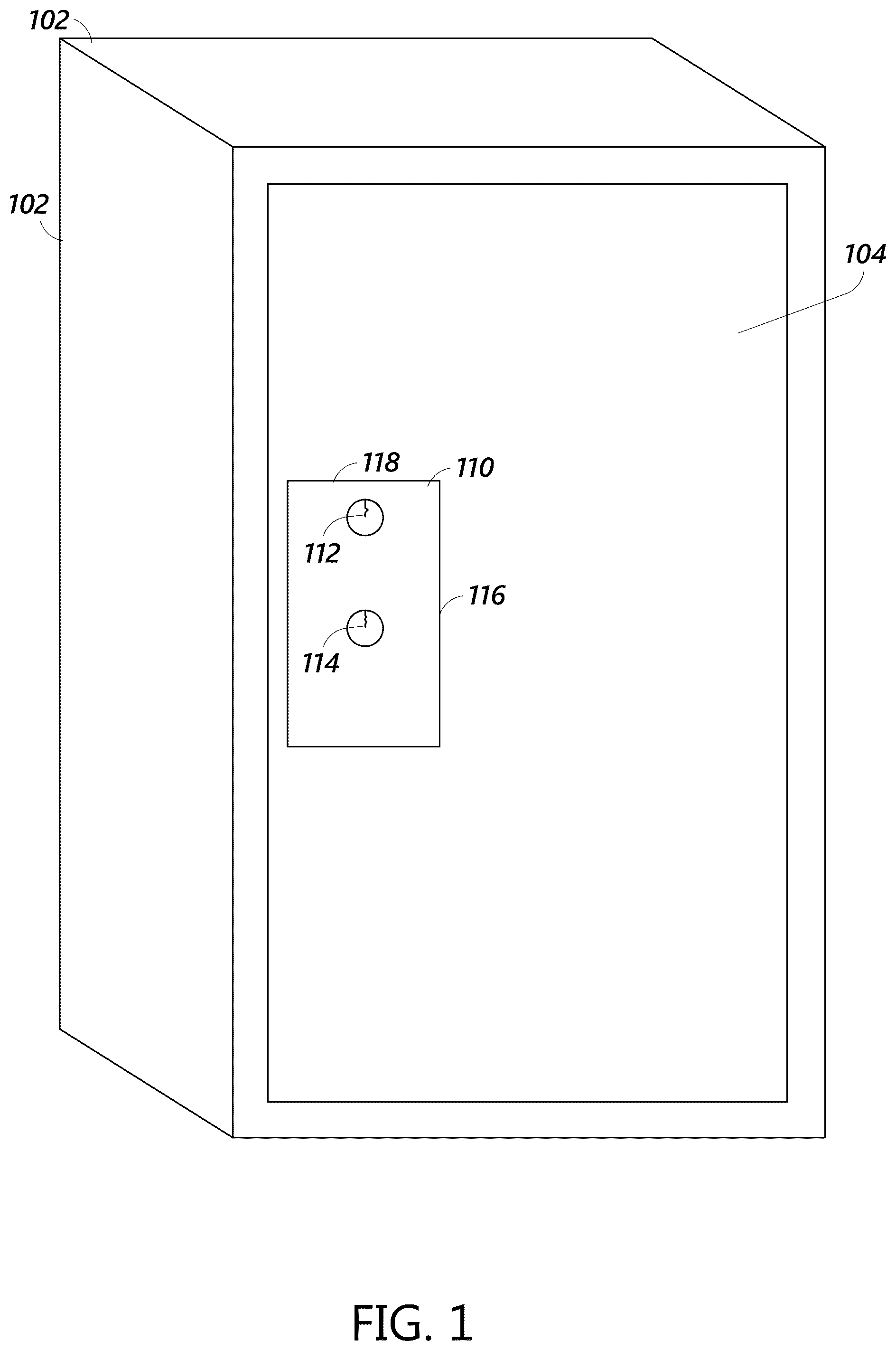Patent US12359461 Figure 1 – Key capture lock