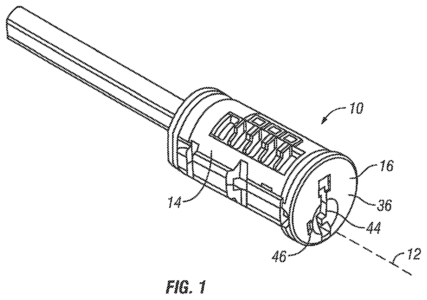 Patent US12359463 — Rekeyable lock cylinder with enhanced torque resistance — Figure 1