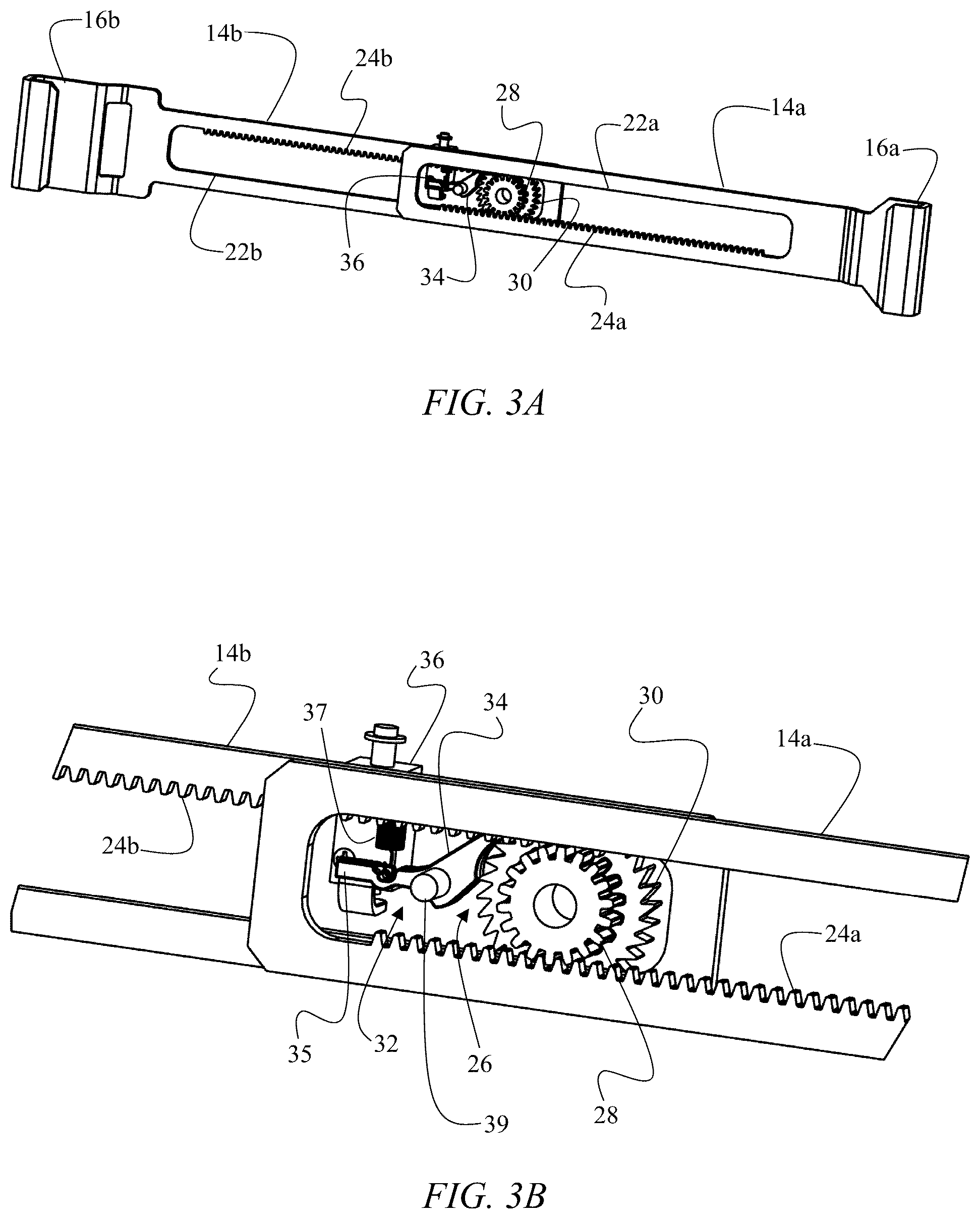 Patent US12359473 Figure 3 – Anti-theft device with electromechanically retractable locking arms