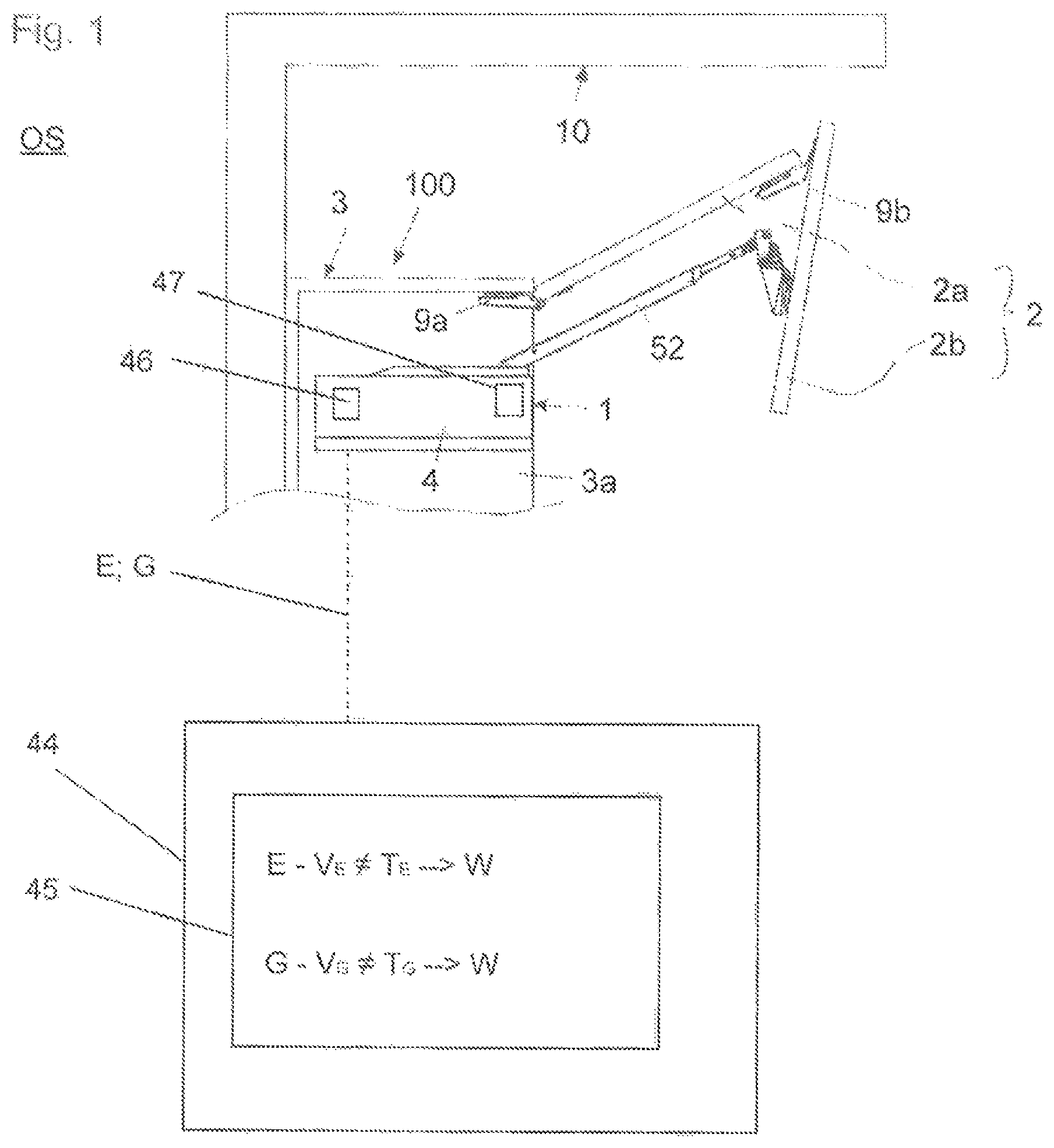 Patent US12359489 — Furniture drive system for a movable furniture part — Figure 1