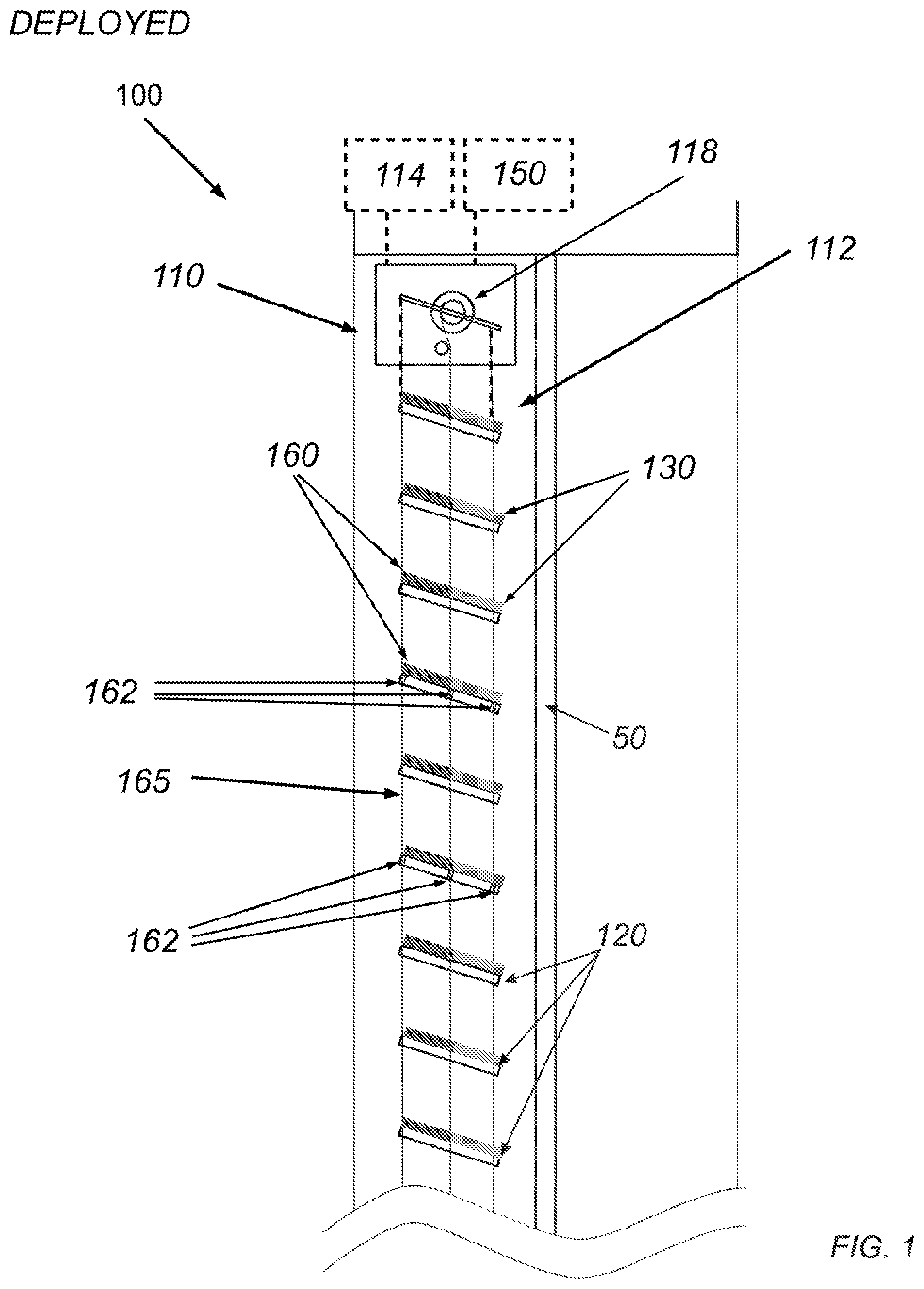 Patent US12359503 — Solar window blind systems — Figure 1