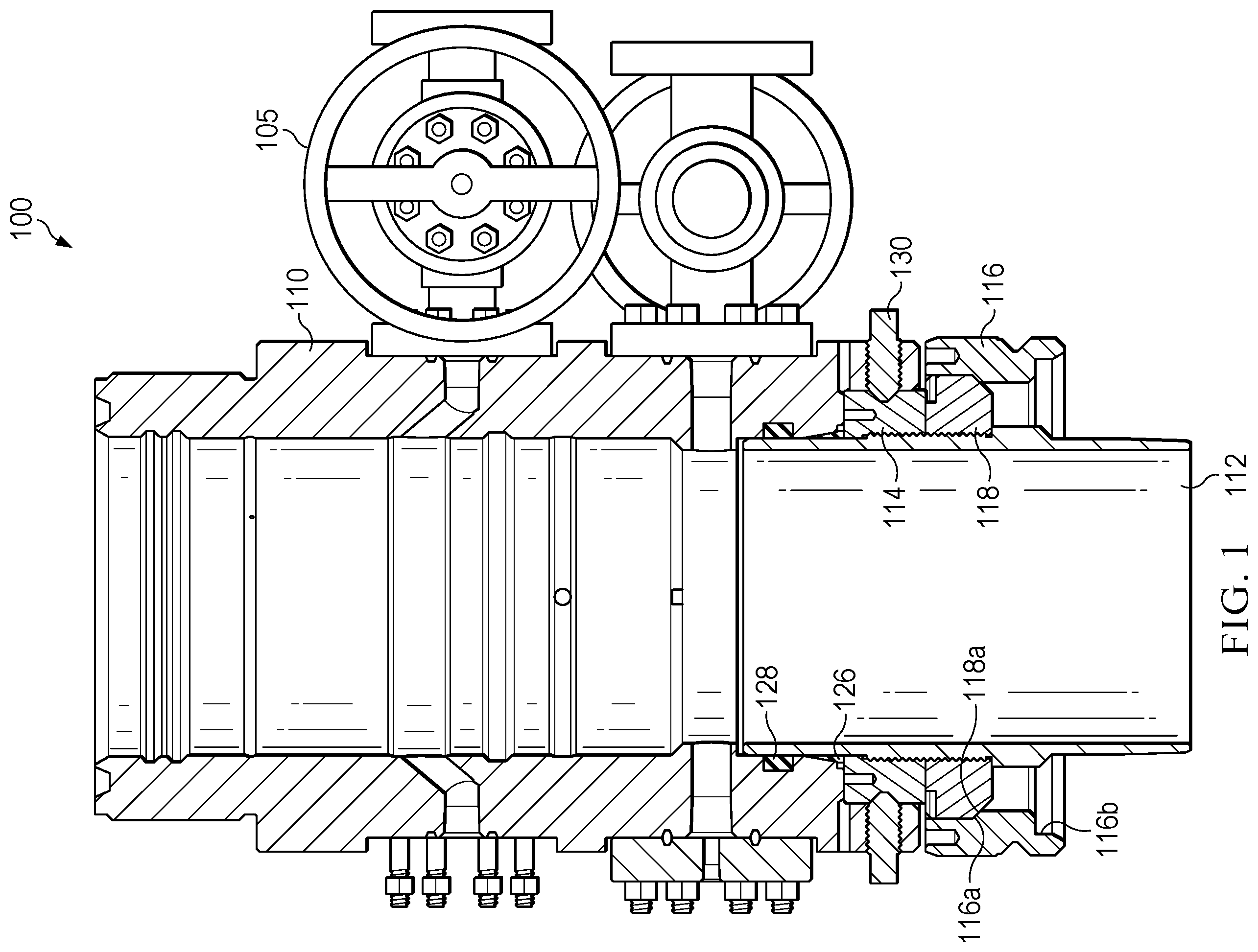Patent US12359523 — Wellhead attachment system — Figure 1