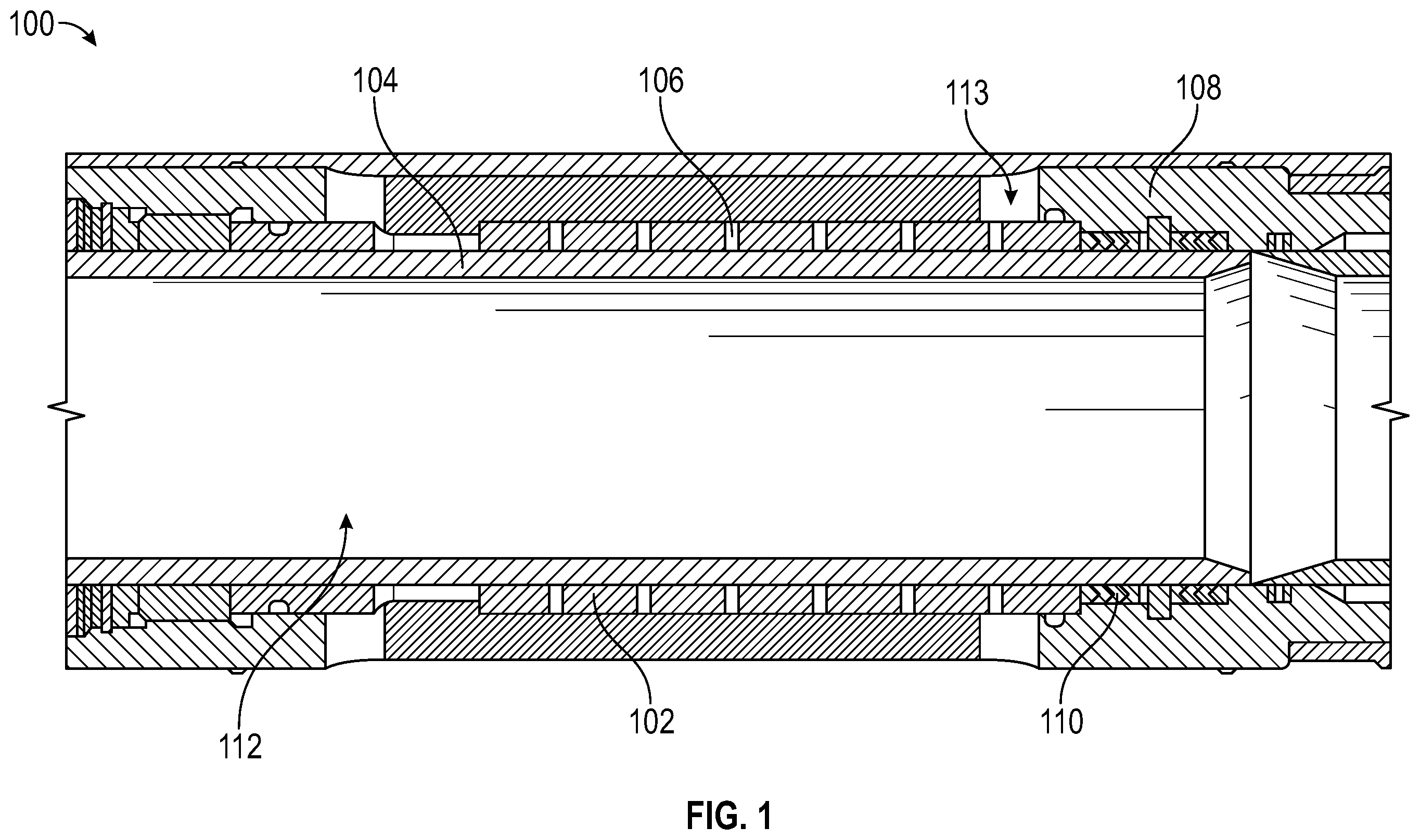 Patent US12359535 — Continuous choke for downhole valve — Figure 1