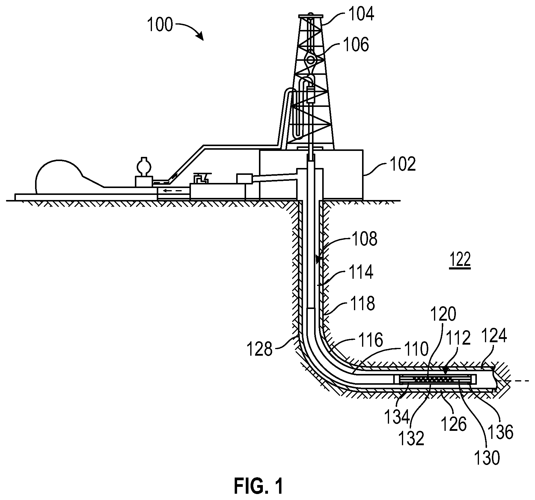 Patent US12359541 — Interstitial spacing of perforating system — Figure 1