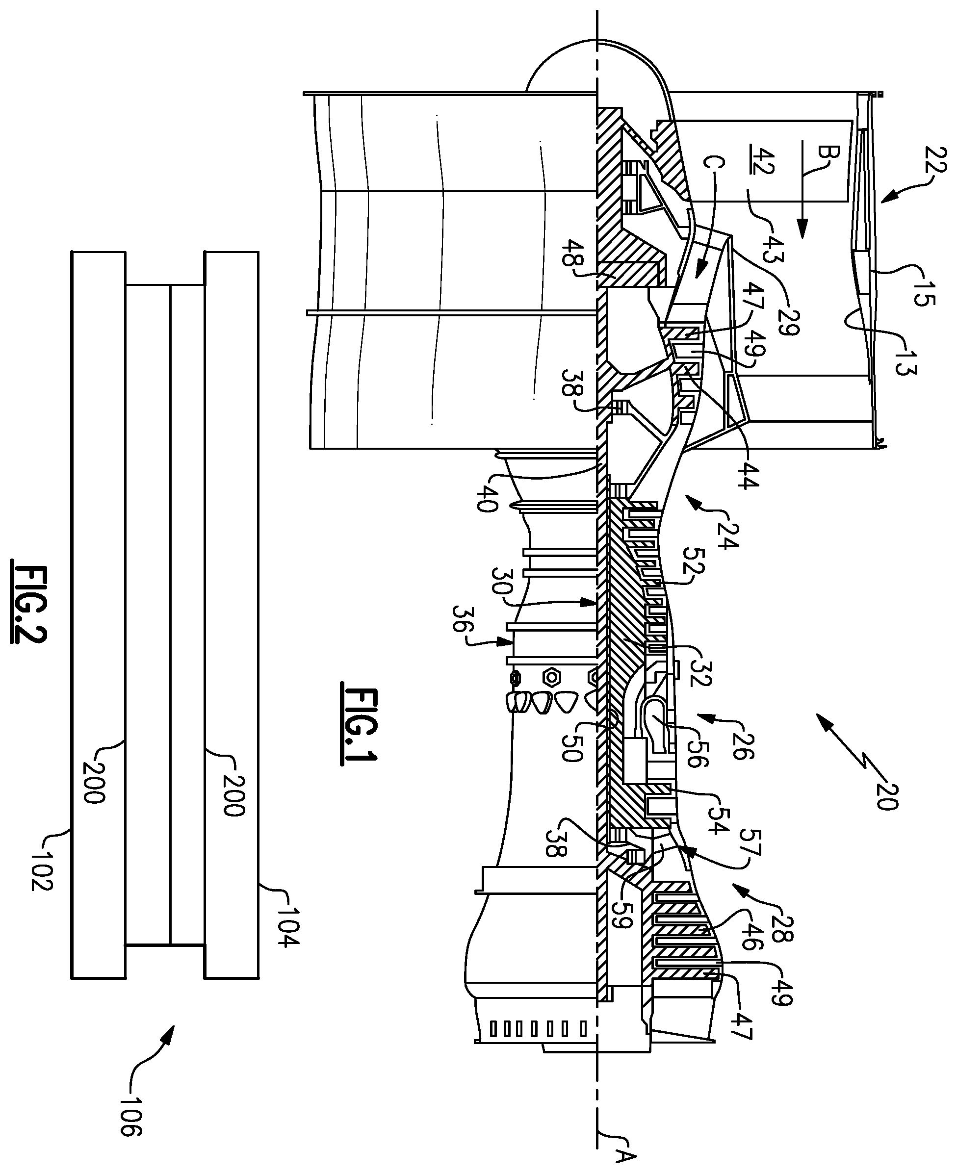 Patent US12359575 Figure 1 – Machinable coating with thermal protection
