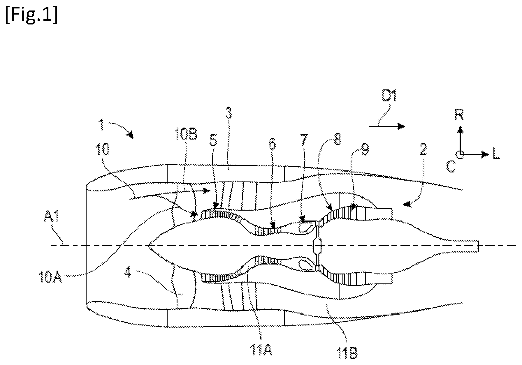 Patent US12359581 — Turbine stator assembly — Figure 1