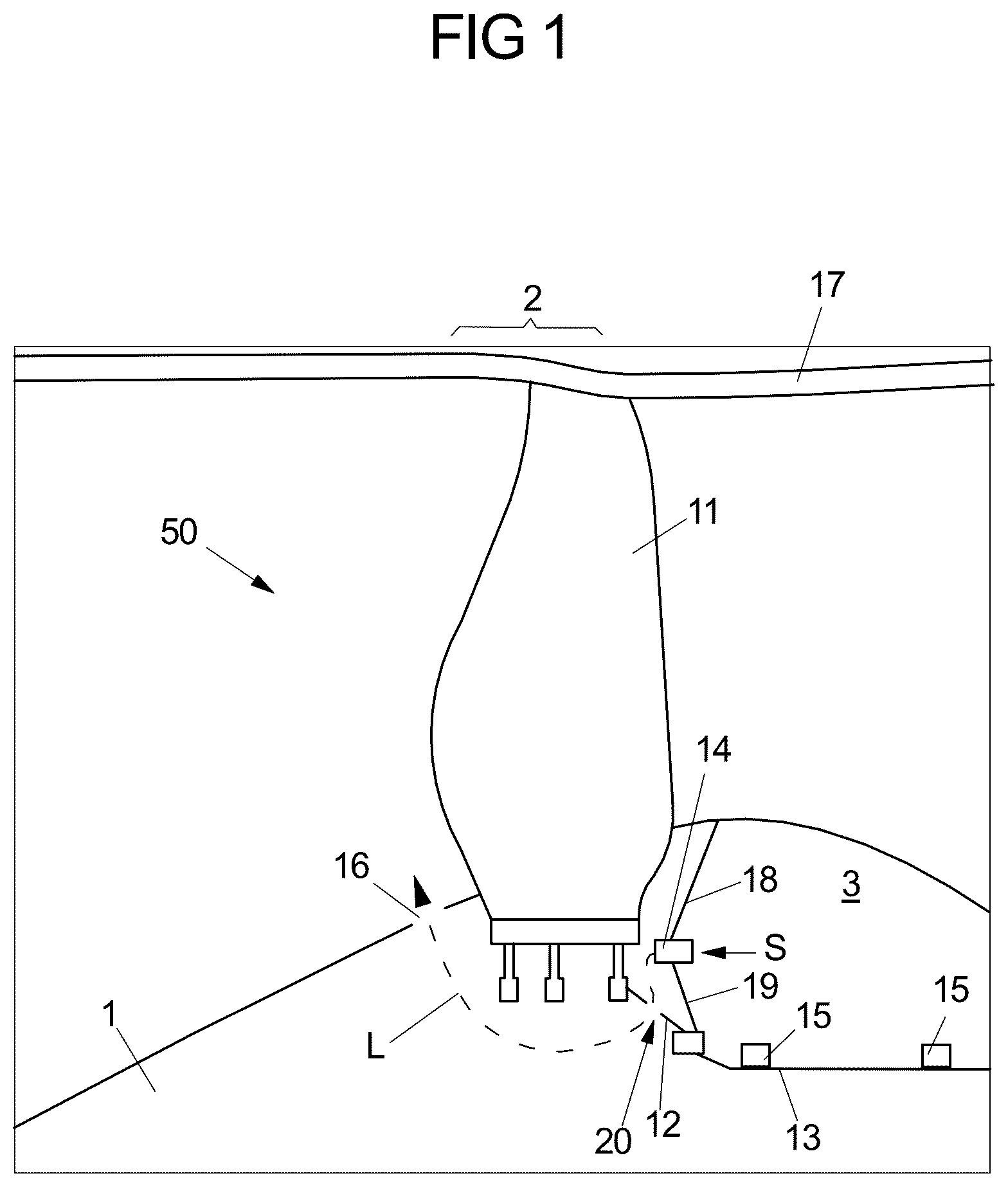 Patent US12359583 — Aircraft engine and method for tempering a fan blade and/or an intake cone — Figure 1