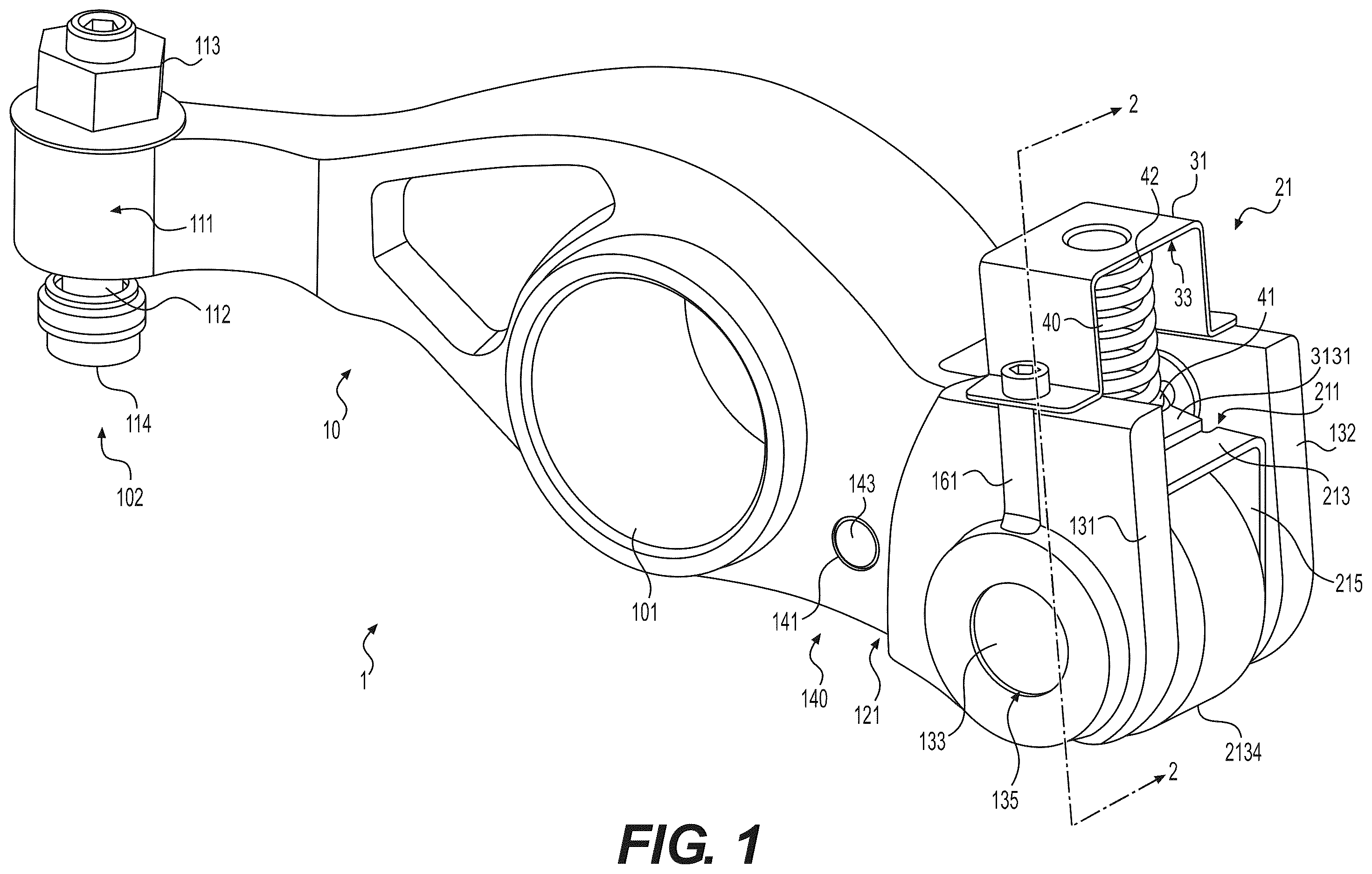 Patent US12359592 — Switchable rocker arm — Figure 1