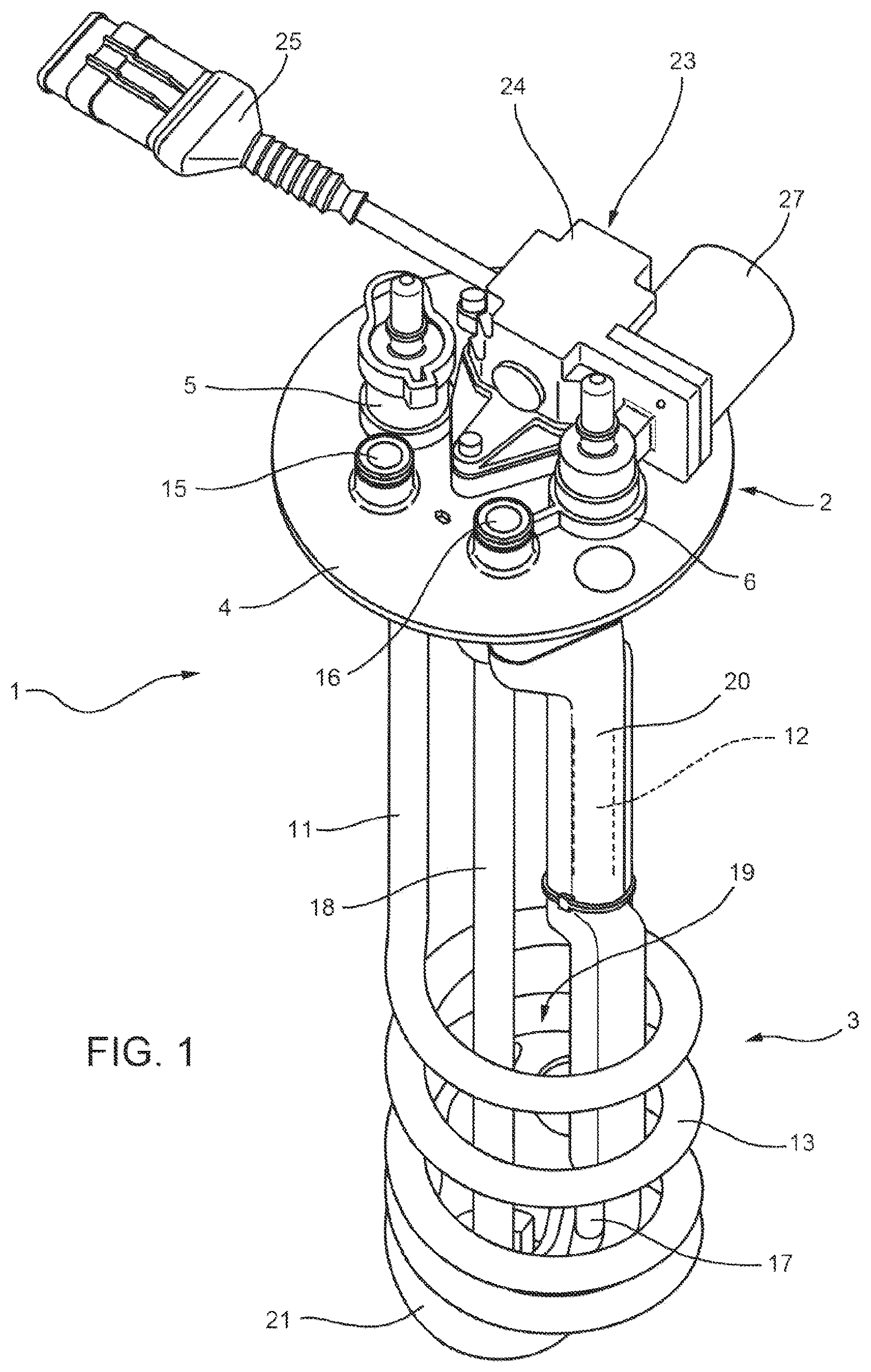 Patent US12359599 — Urea sender unit — Figure 1