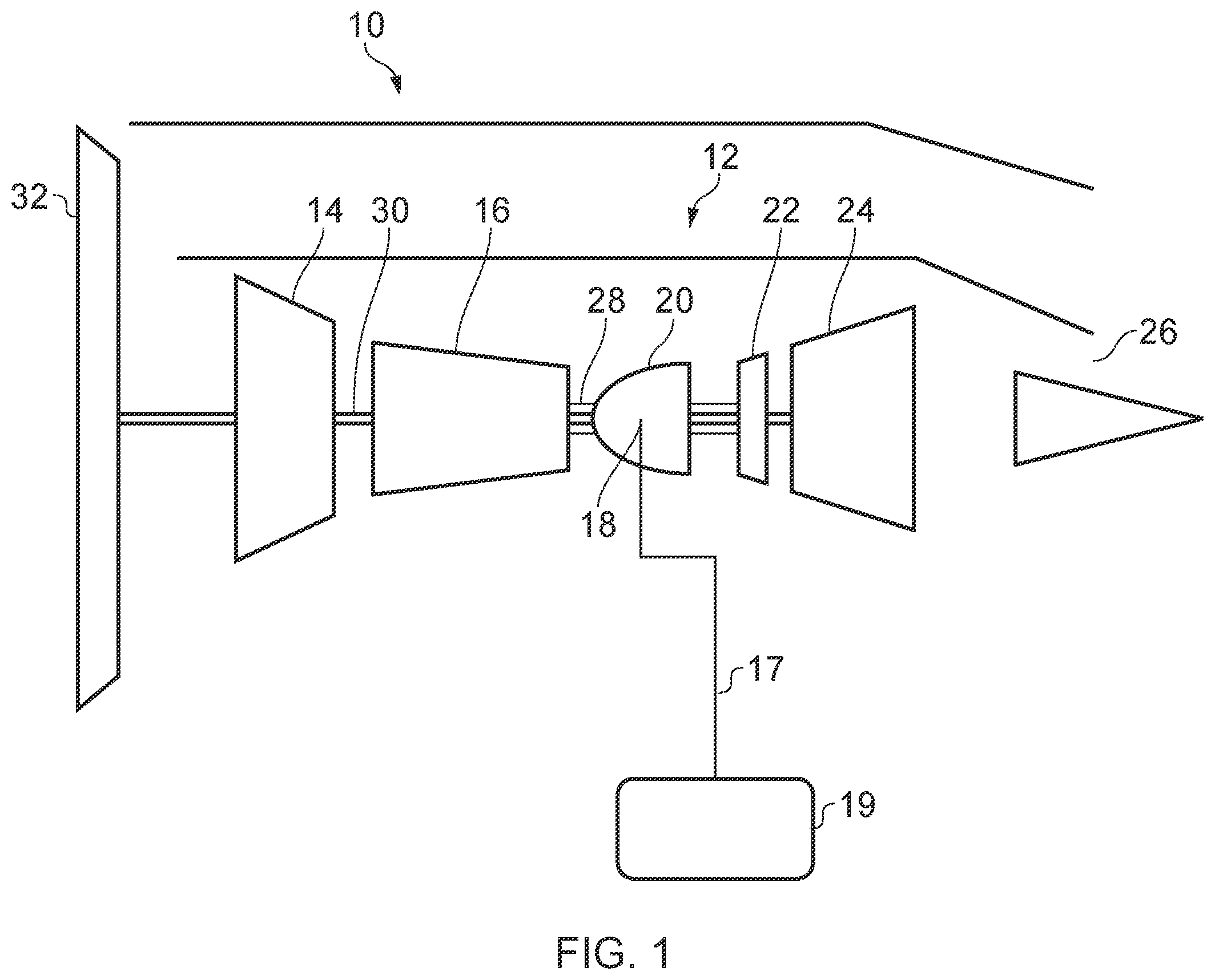 Patent US12359624 — Gas turbine engine — Figure 1