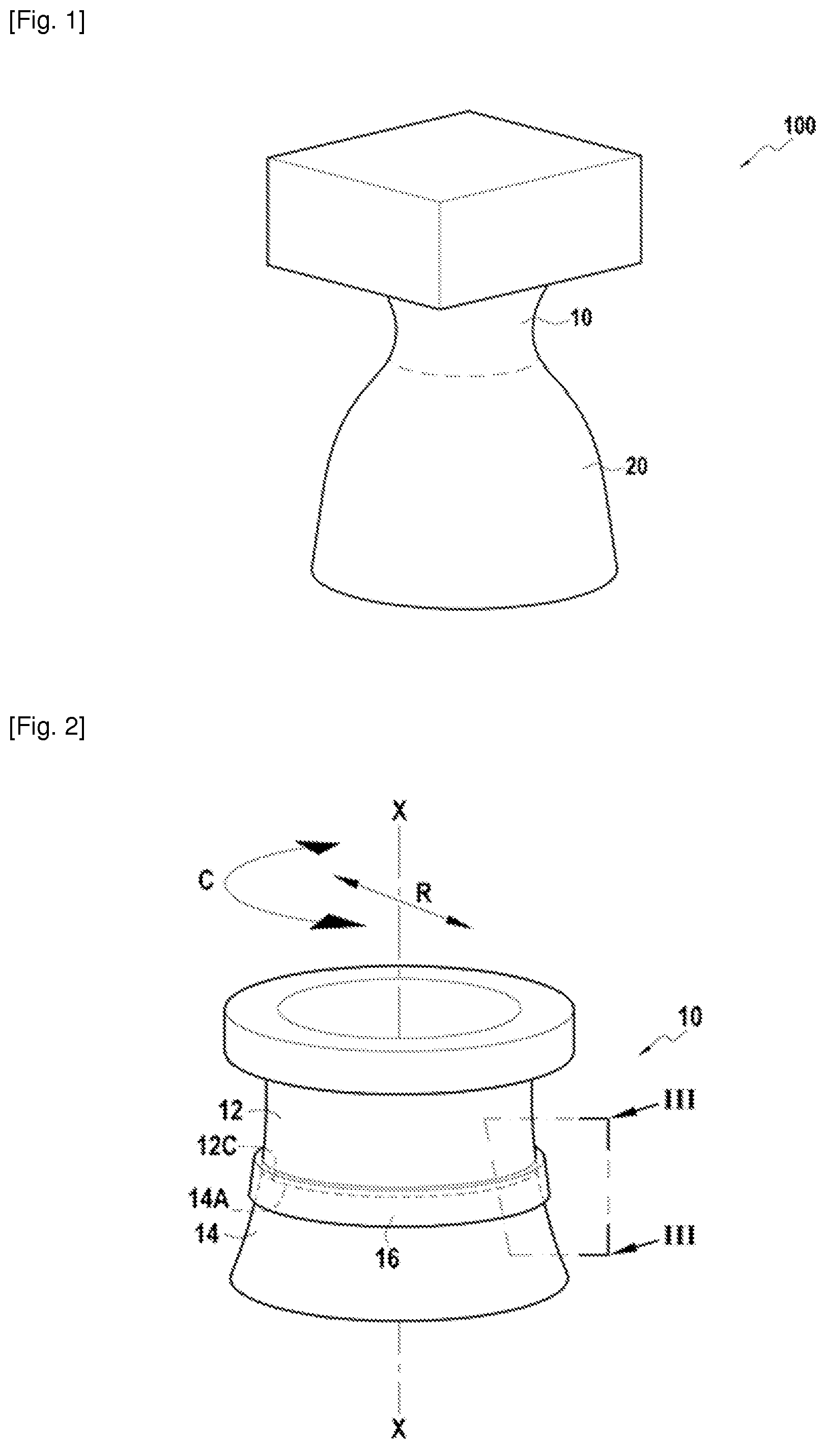 Patent US12359643 — Structure for assembling a piece comprising a first metal part and a second part made of an organic matrix composite material — Figure 1