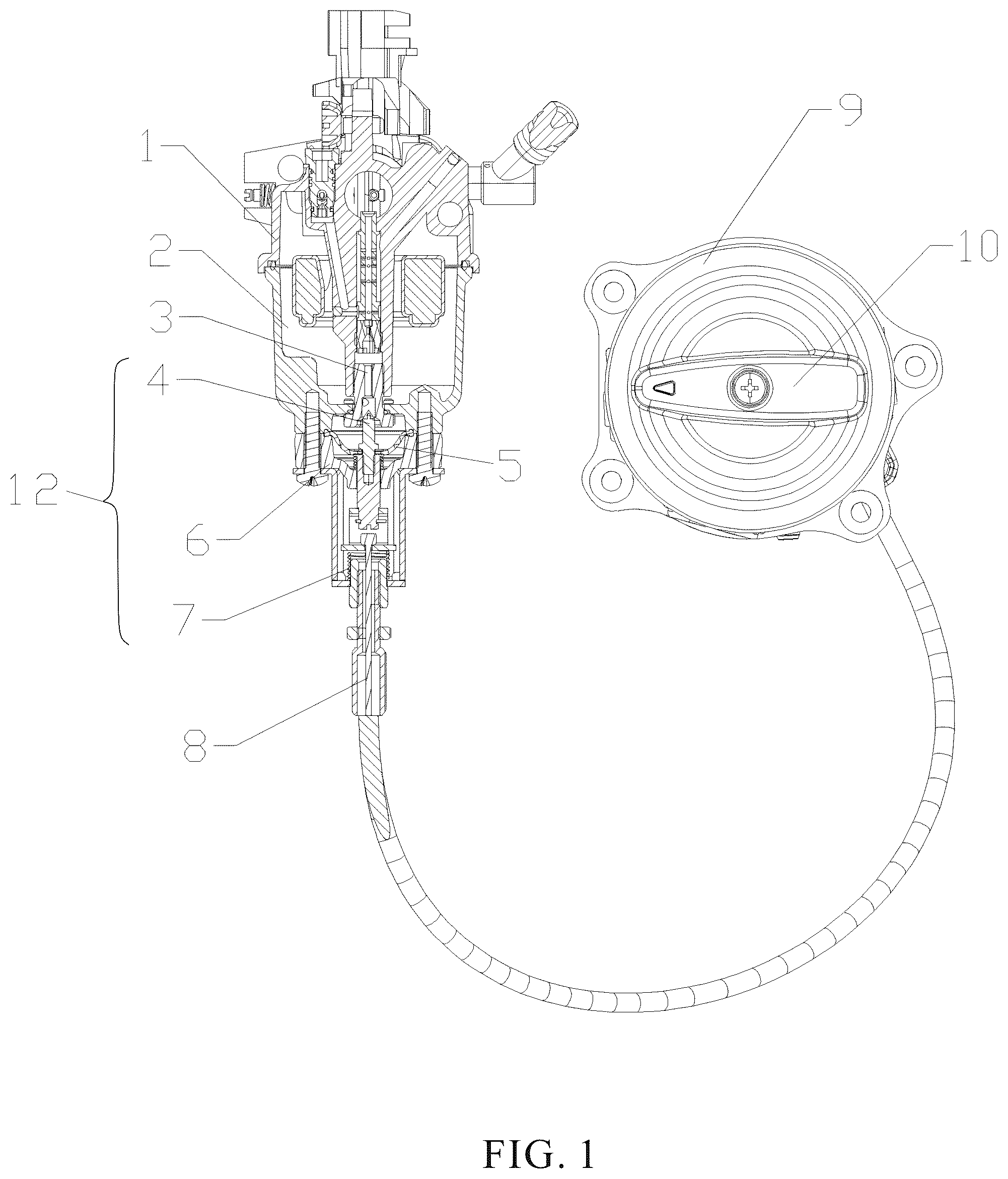 Patent US12359644 — Non-road engine — Figure 1