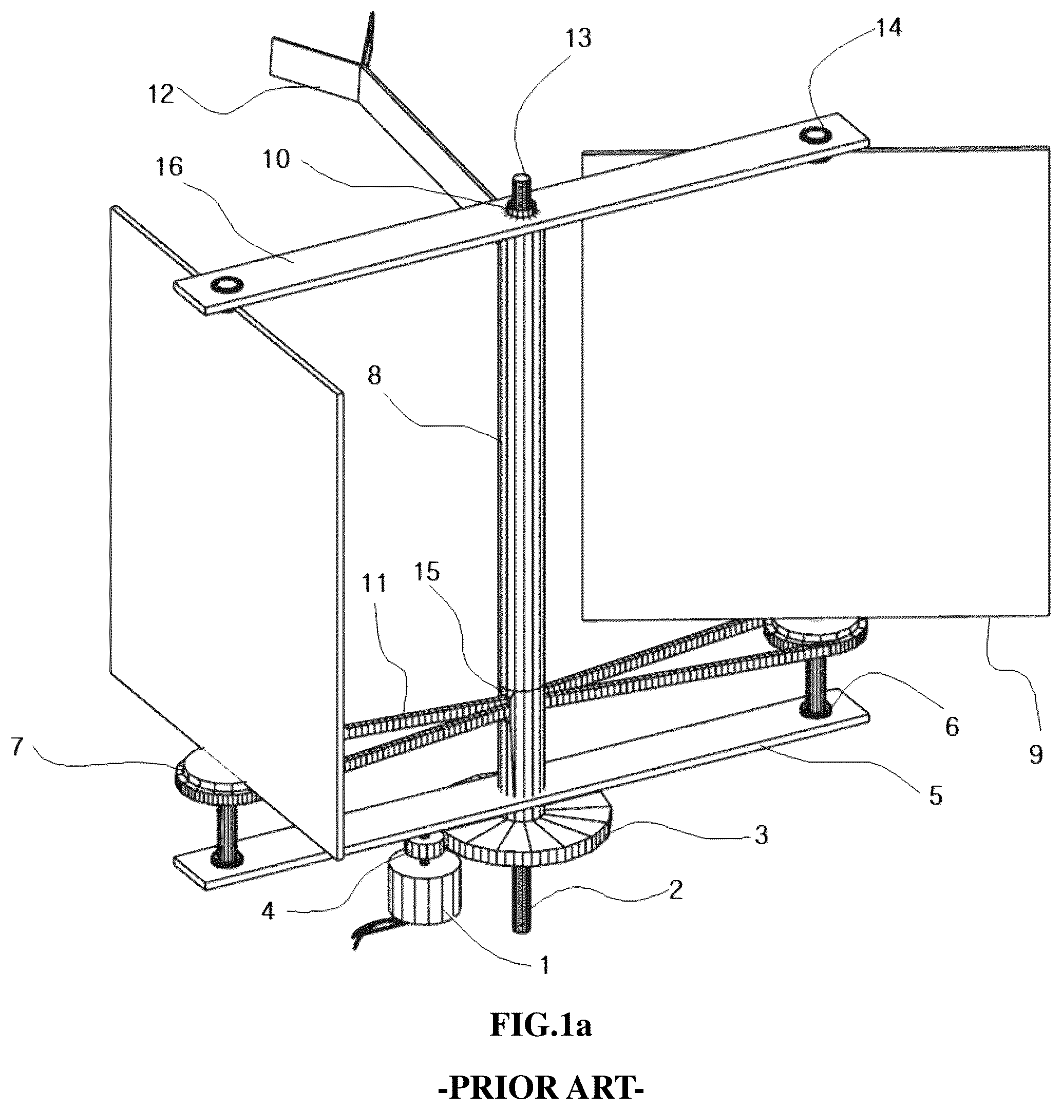 Patent US12359651 — Rotational force generator revolving and rotating according to flow of fluid — Figure 1