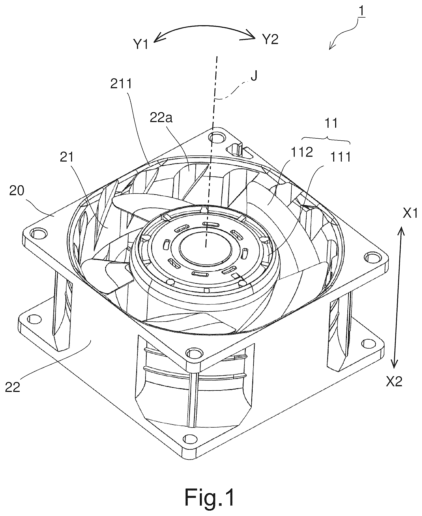 Patent US12359680 — Blower — Figure 1