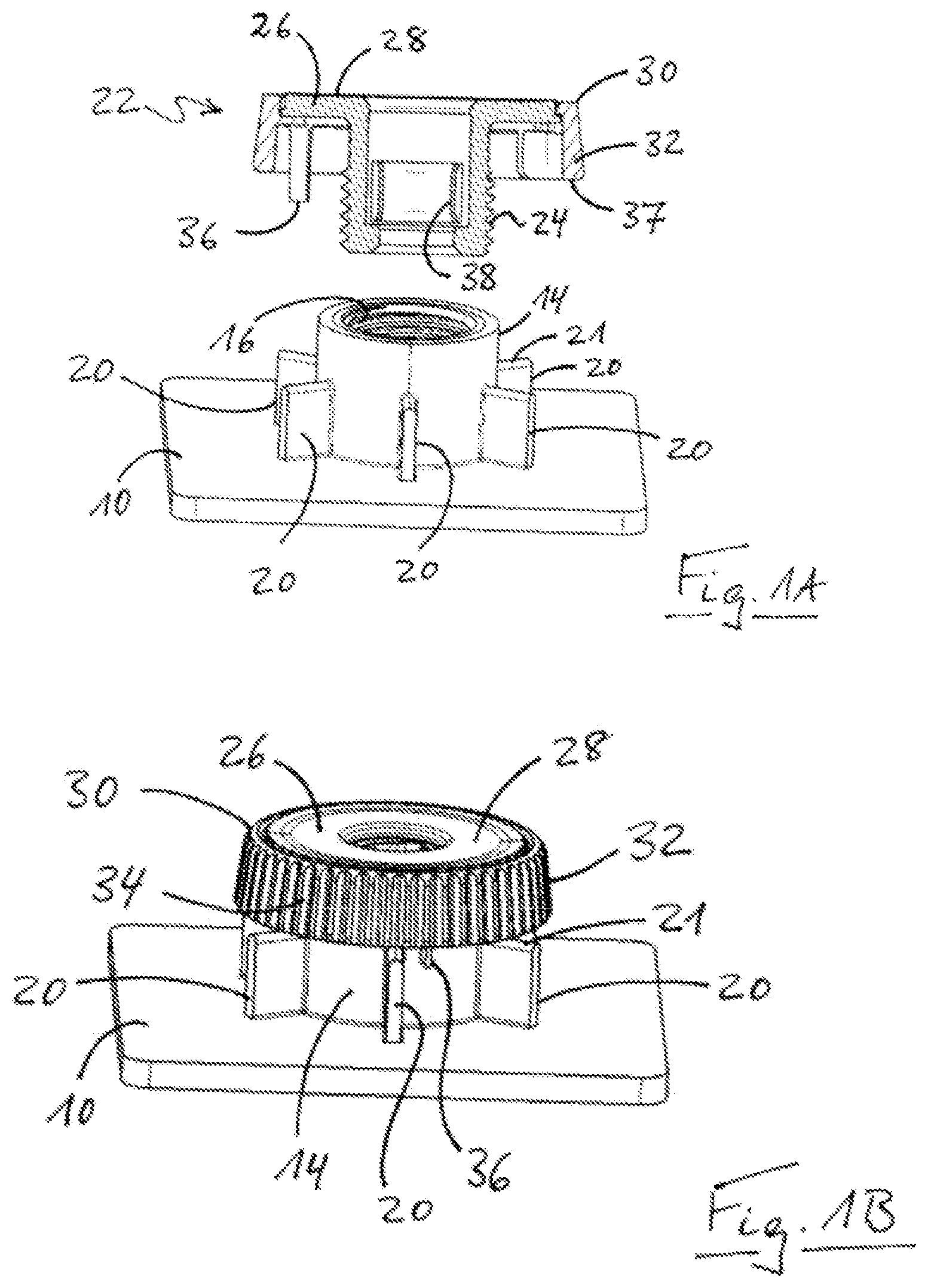 Patent US12359686 — Tolerance compensation device — Figure 1