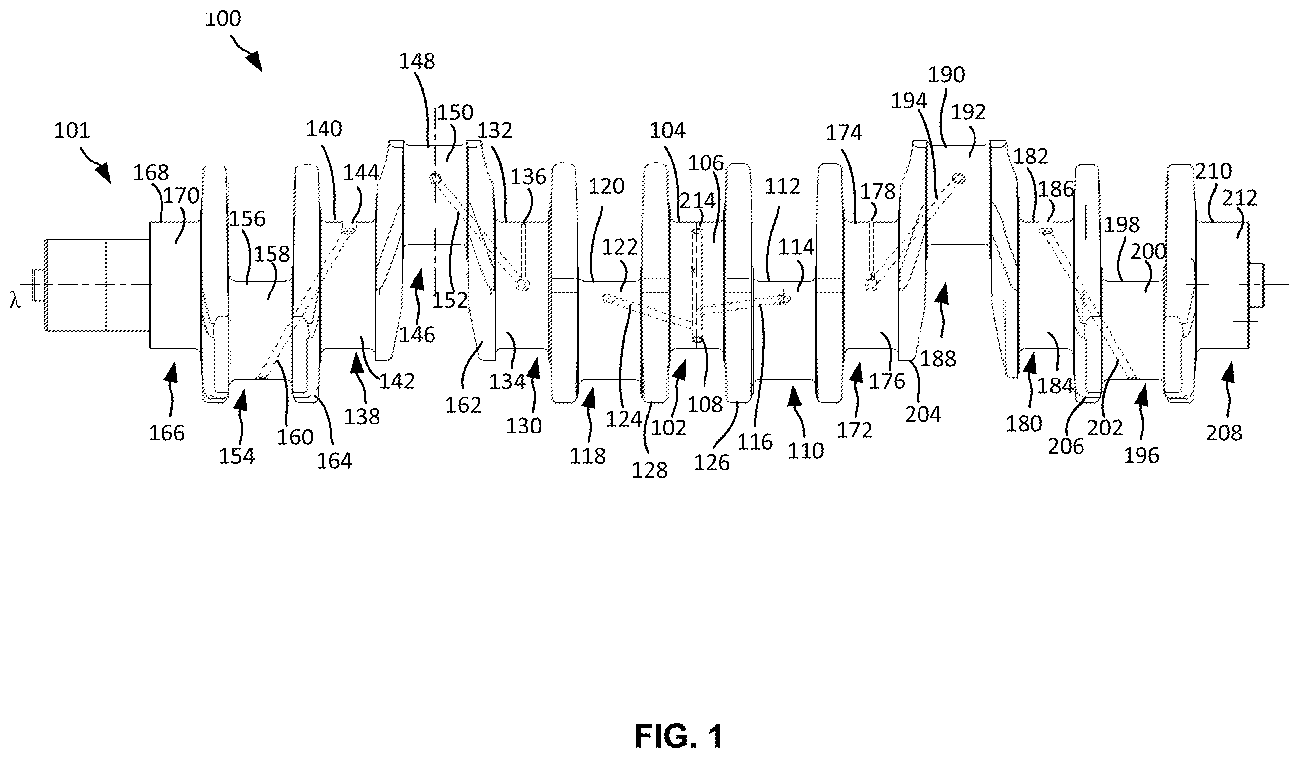 Patent US12359690 — System for lubricating a crankshaft — Figure 1