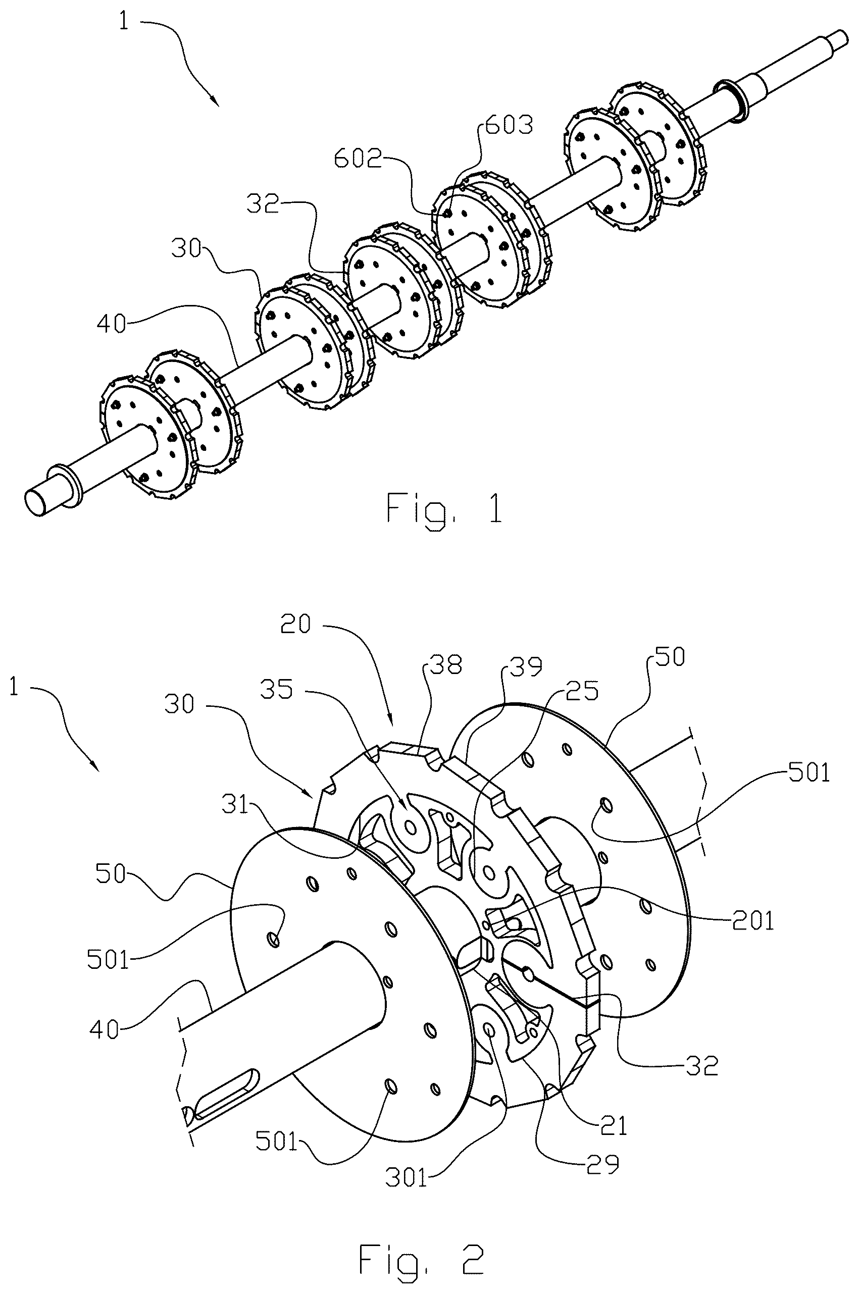 Patent US12359713 — Sprocket assembly, and a method for assembling or replacing same — Figure 1