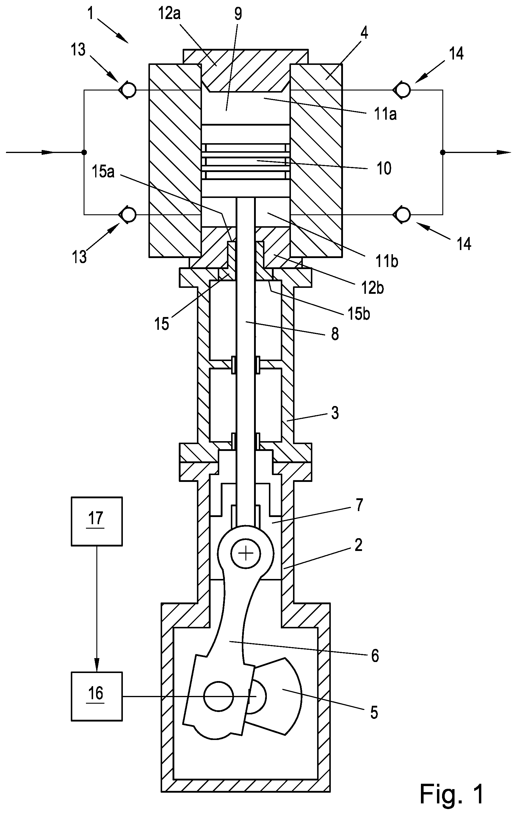 Patent US12359723 — Sealing device for a piston rod of a reciprocating compressor — Figure 1