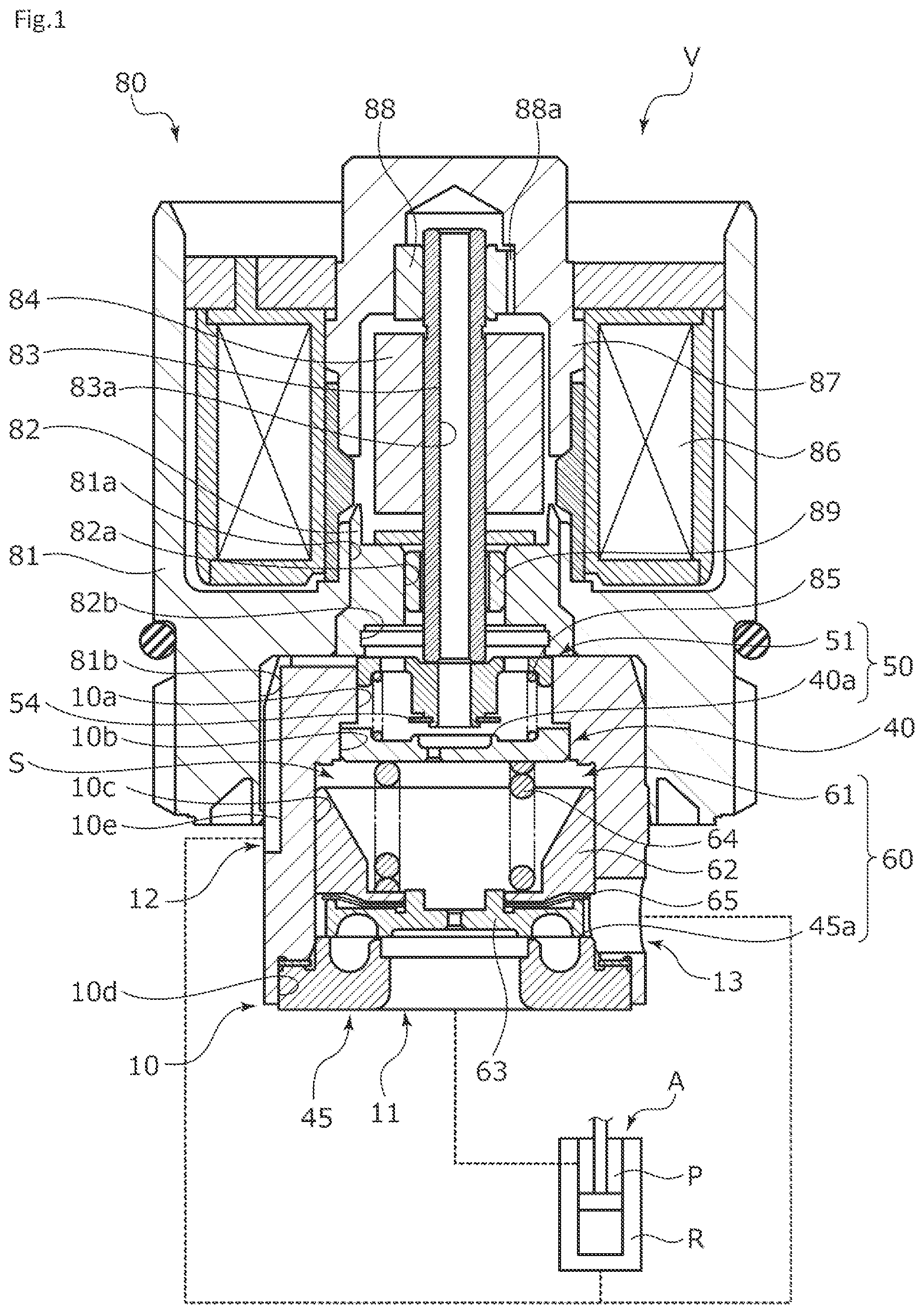 Patent US12359729 — Valve — Figure 1