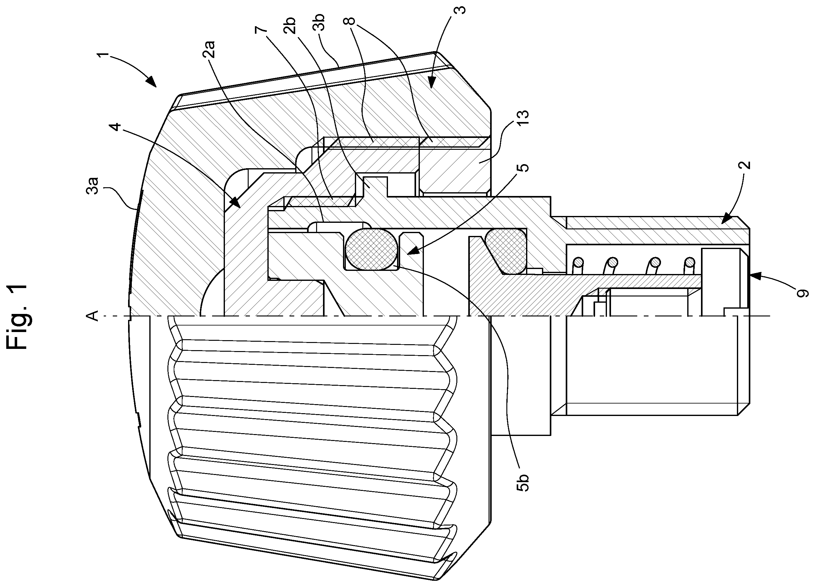 Patent US12359736 — Pressure-relief valve for a watch — Figure 1