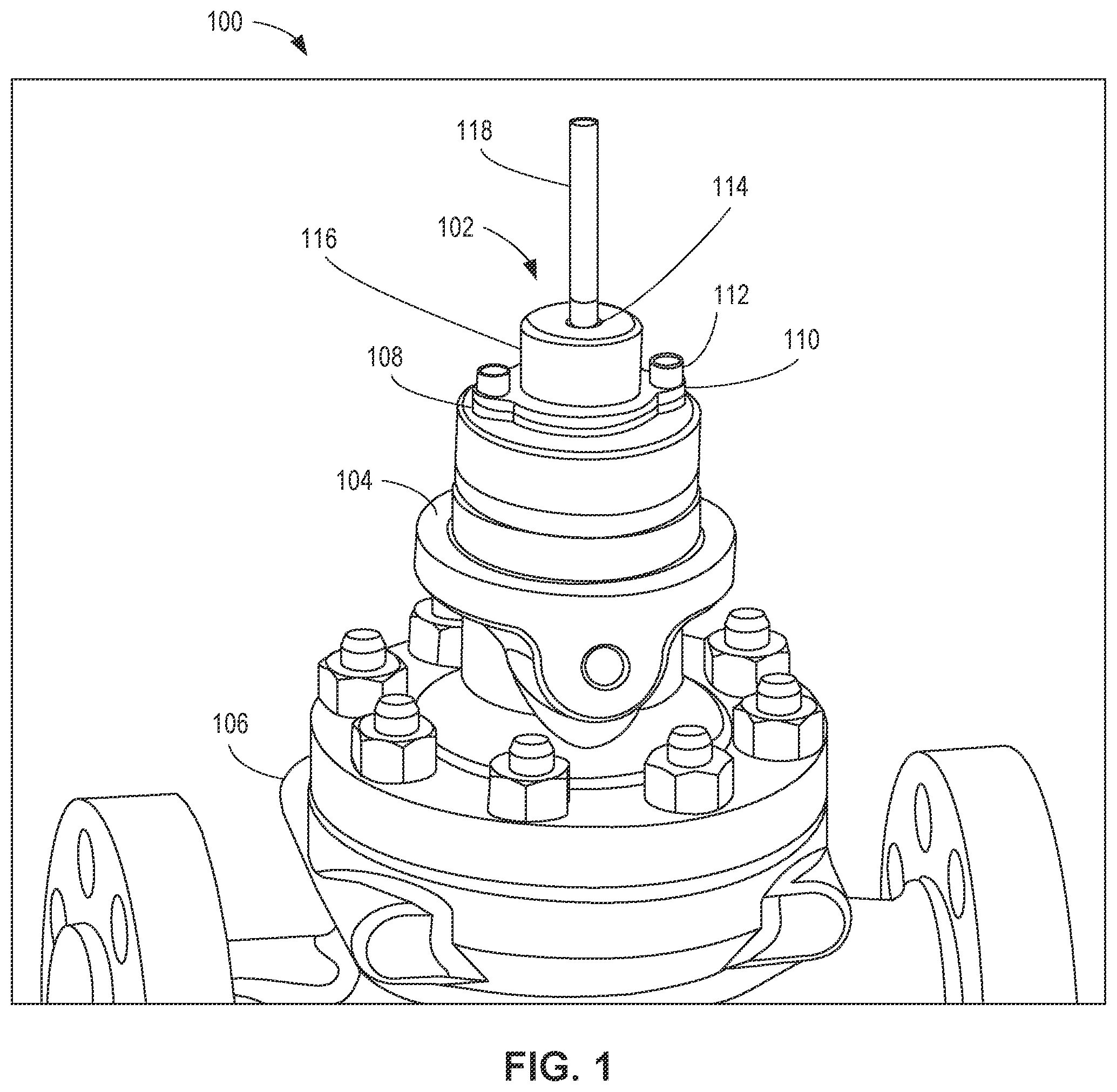 Patent US12359747 Figure 1 – Valve packing apparatus and related methods