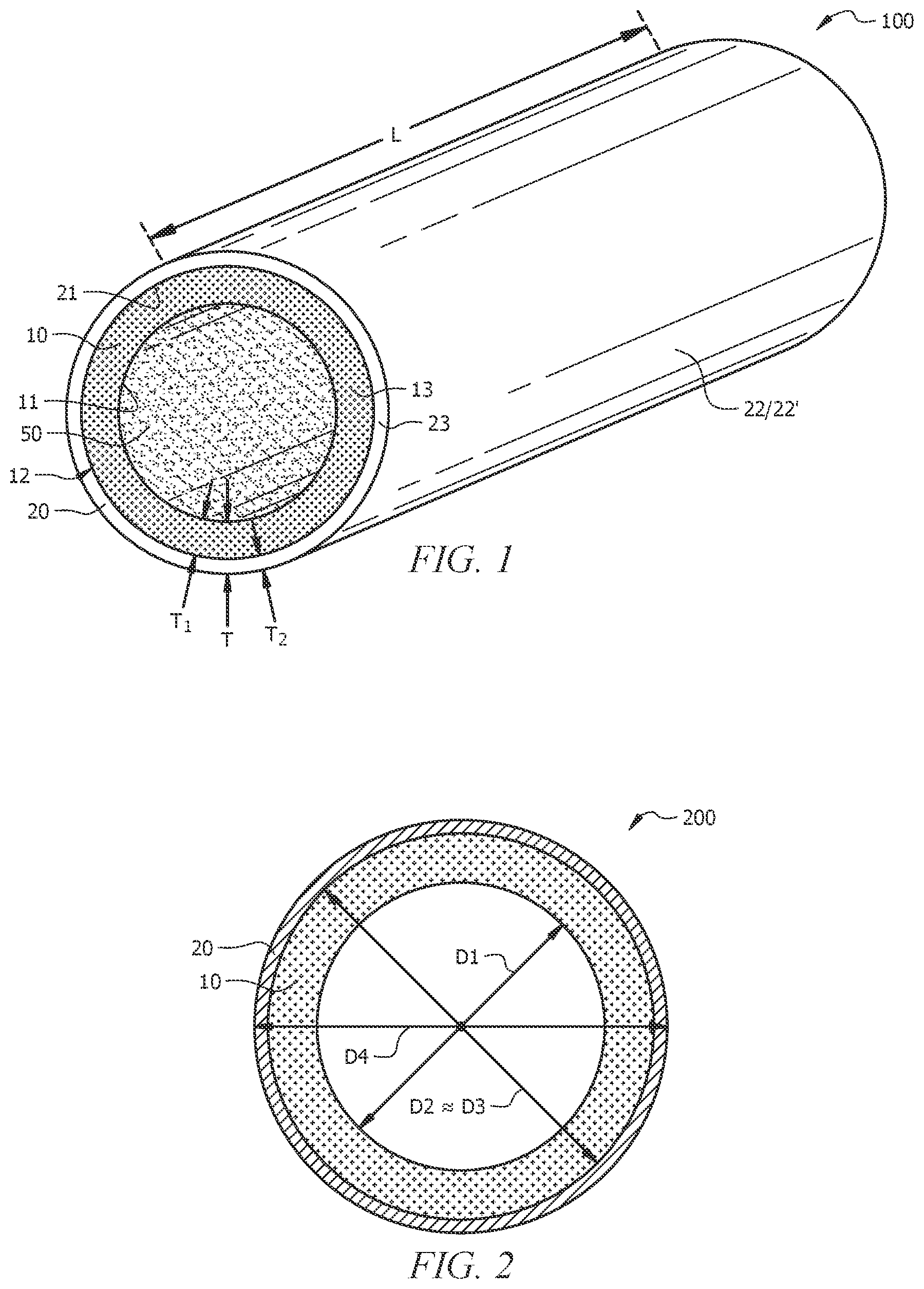 Patent US12359753 Figure 1 – Coextruded polyethylene pipe and methods of making and using same