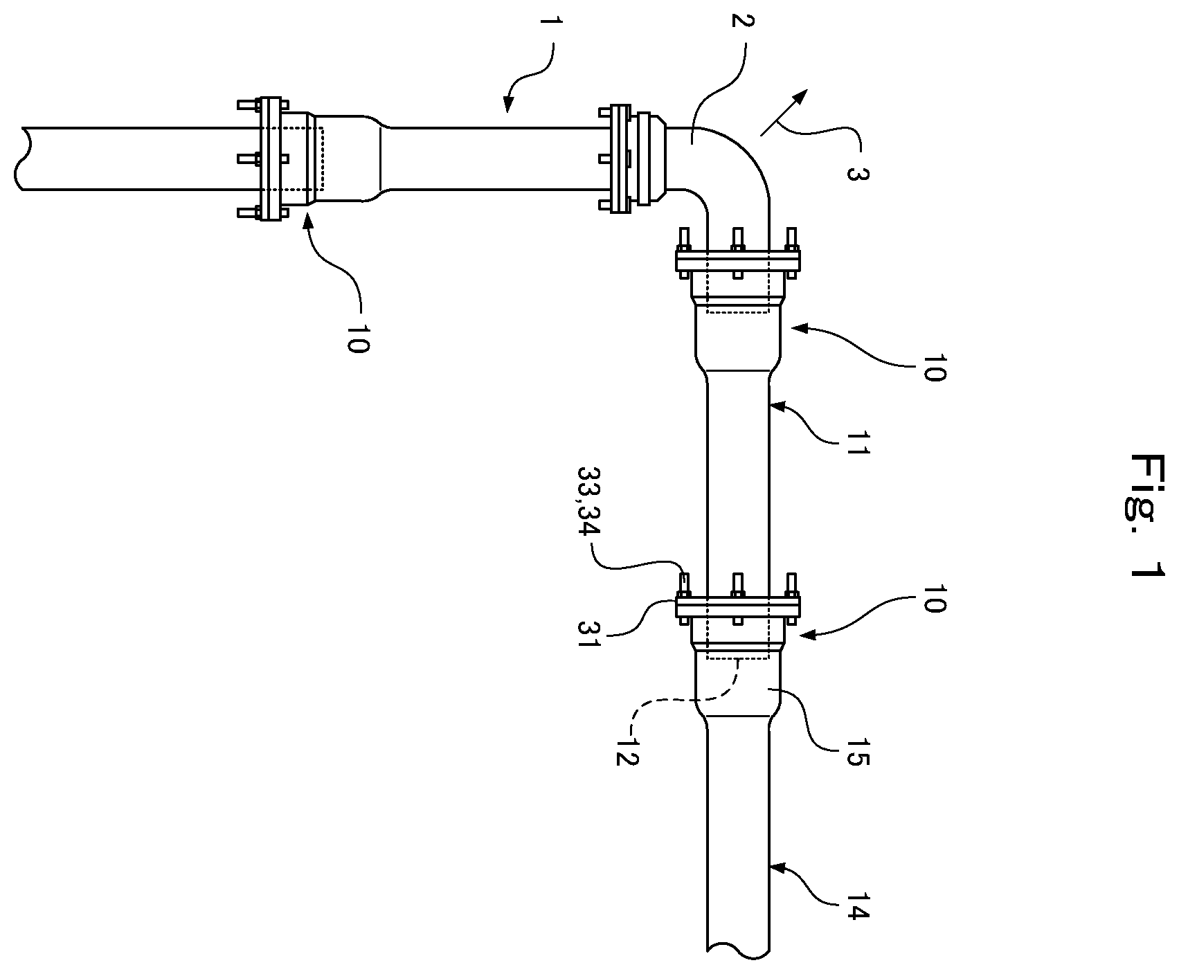 Patent US12359755 — Pipe joint, spacer provided in pipe joint, and dividing piece constituting spacer — Figure 1