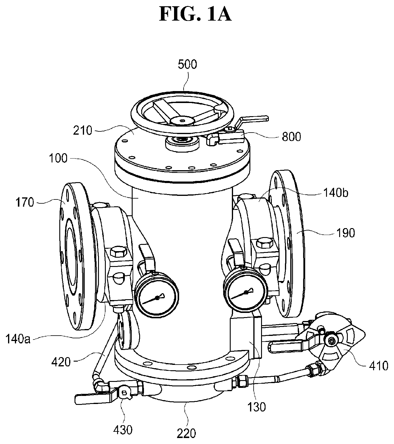 Patent US12359763 — Strainer having non-powered cleaning function — Figure 1