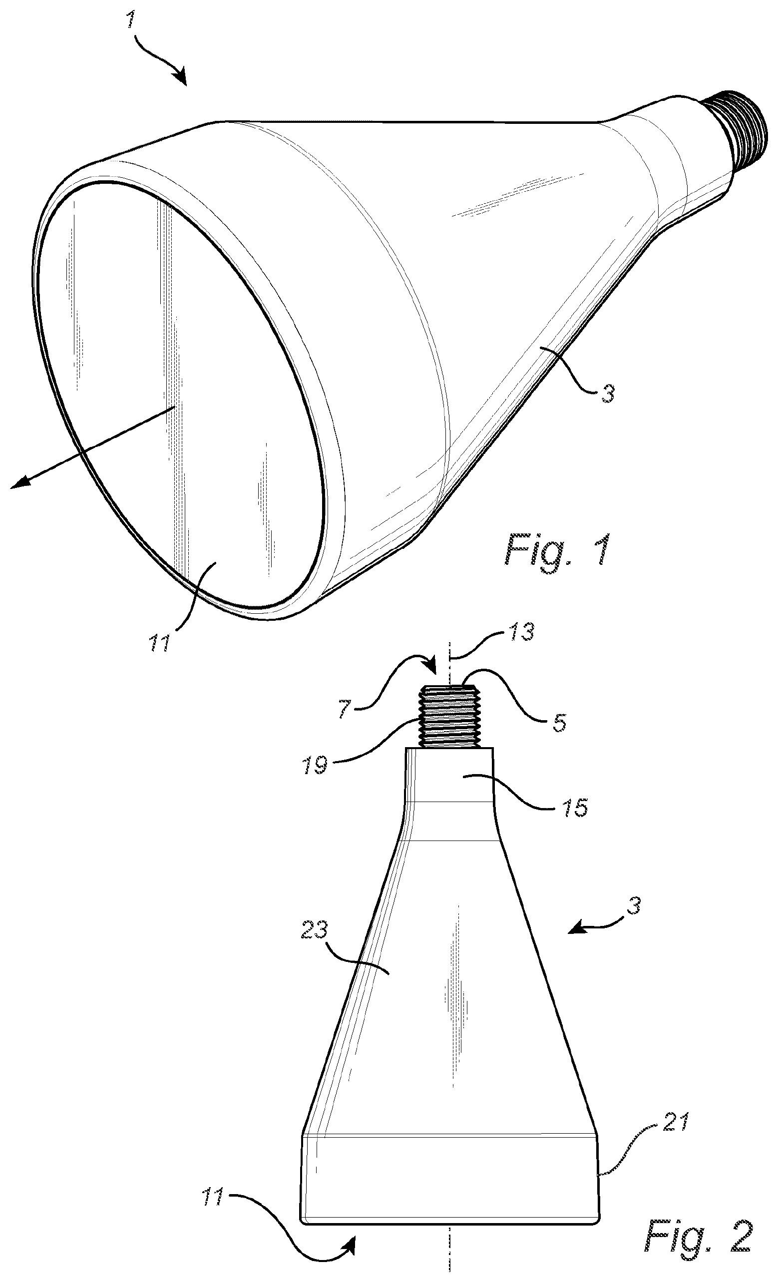 Patent US12359778 Figure 1 – Light source and light fitting
