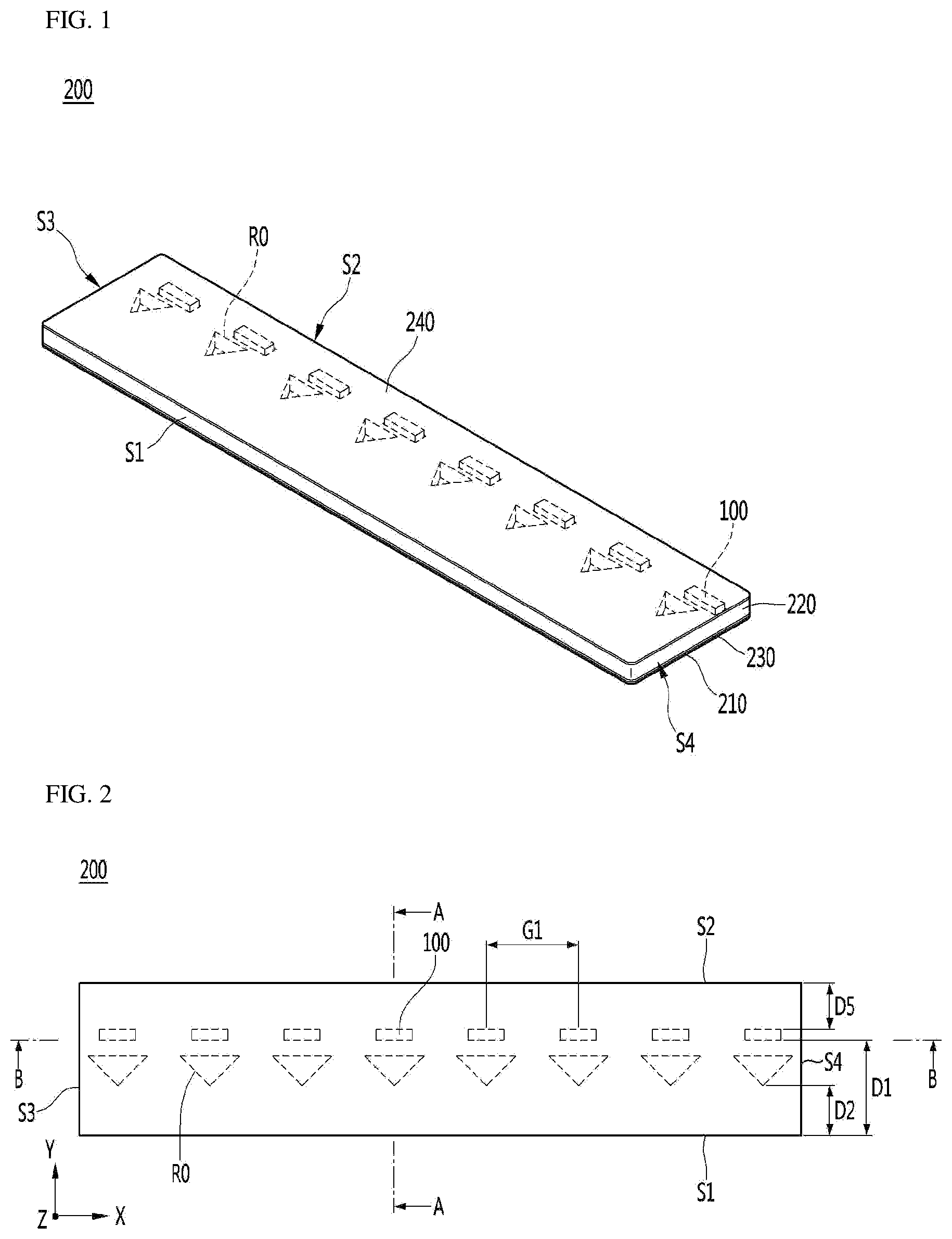 Patent US12359780 — Lighting module, lighting device and lamp — Figure 1