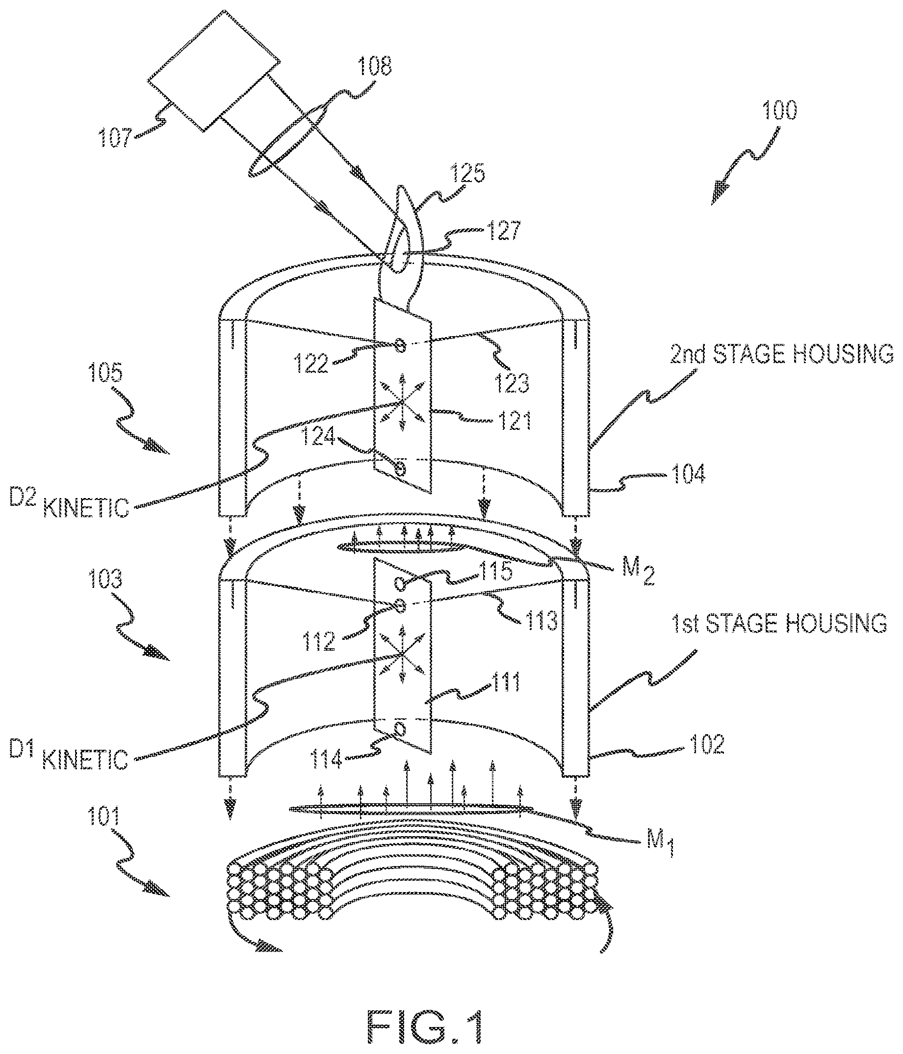 Patent US12359784 — Kinetic flame device — Figure 1
