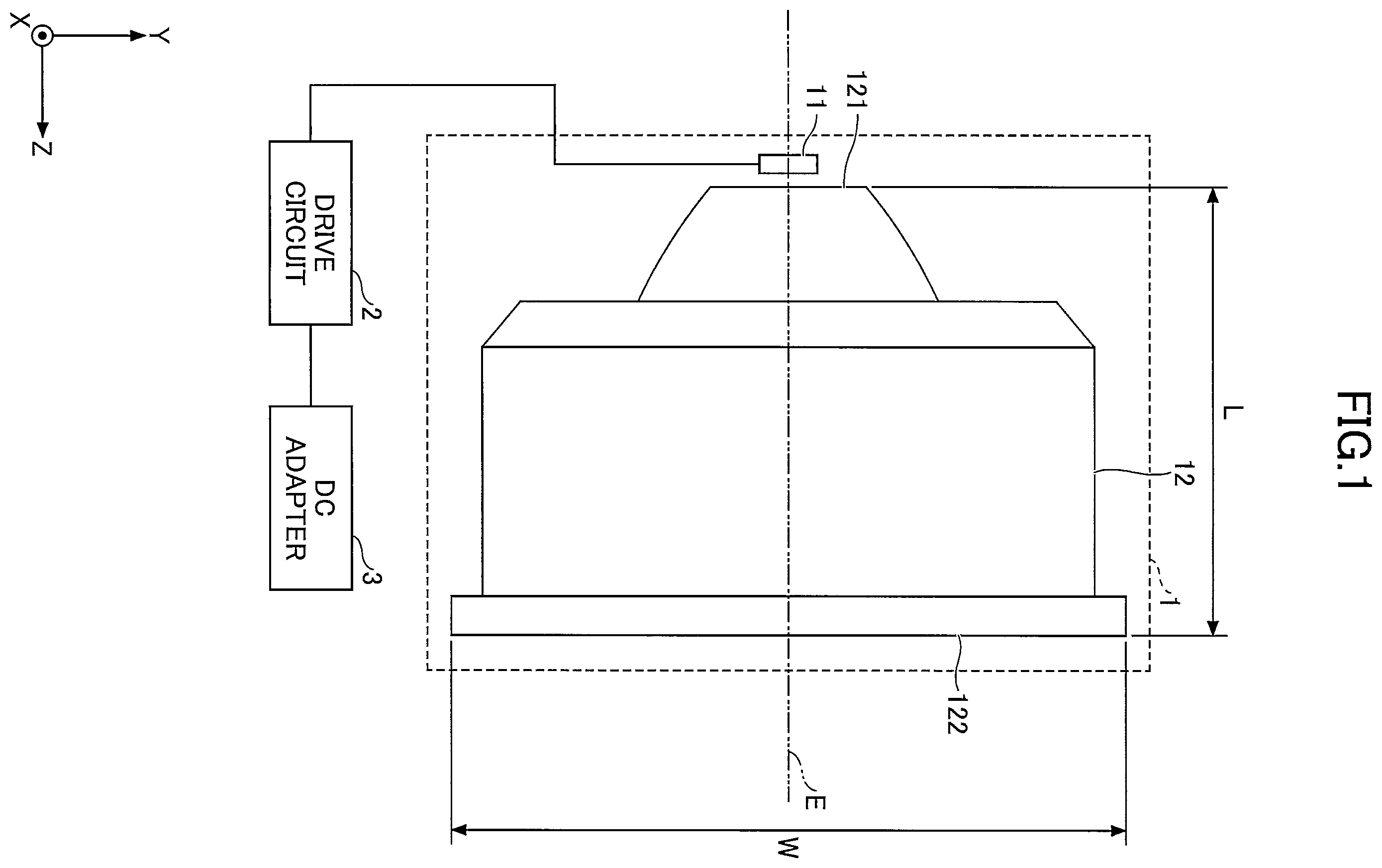 Patent US12359791 — Optical lens and lighting device — Figure 1