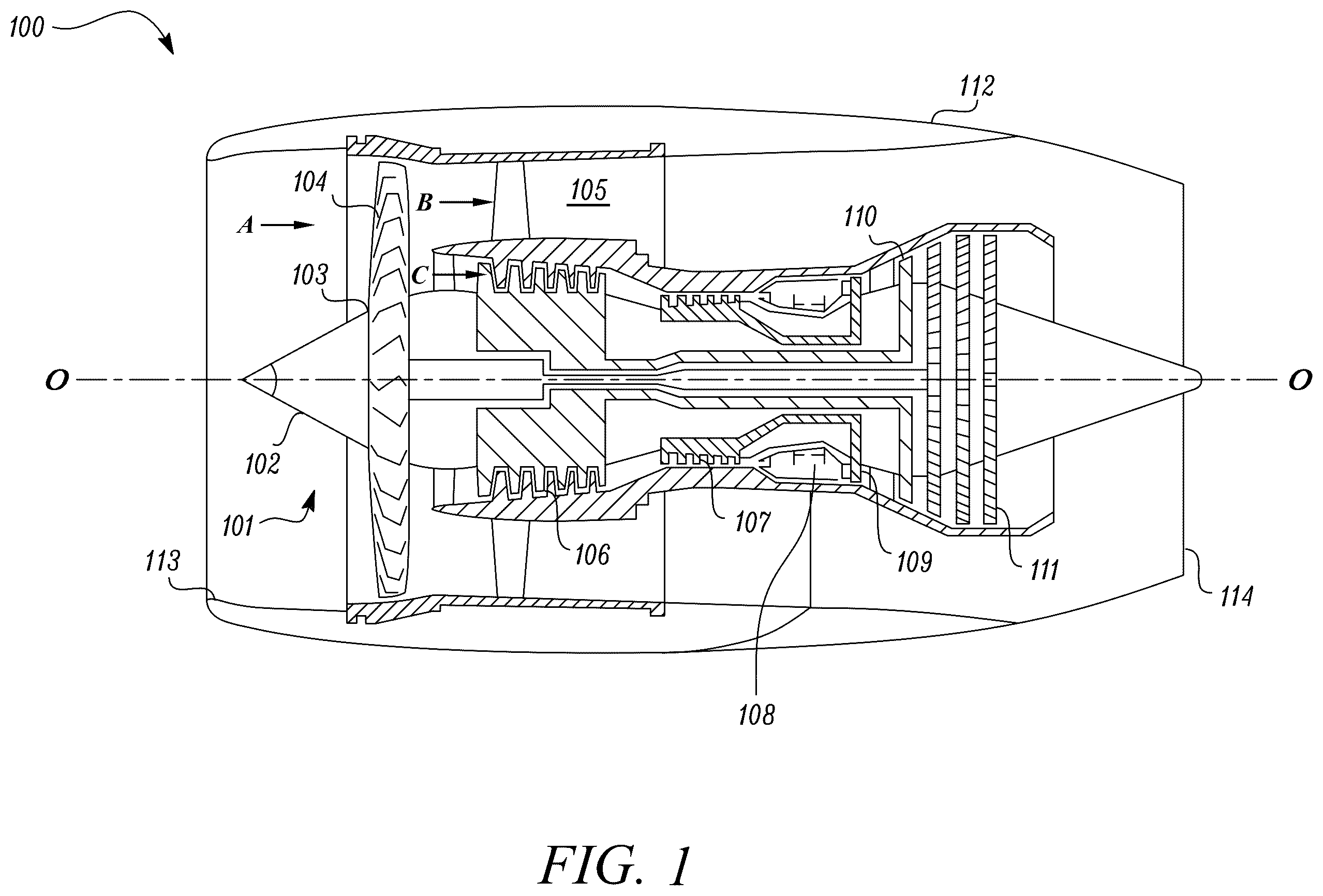 Patent US12359811 — Tile for a gas turbine engine combustor — Figure 1