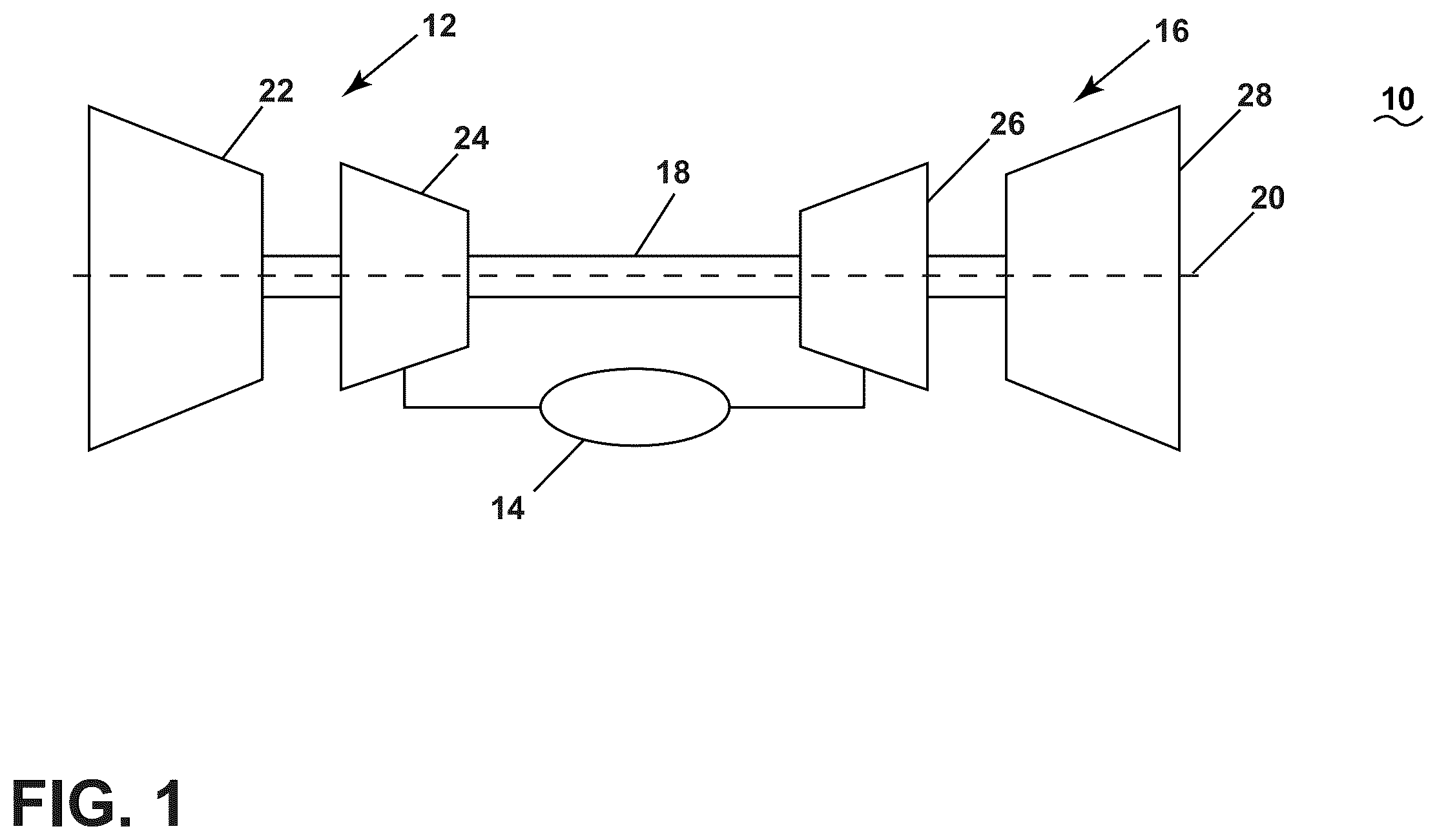Patent US12359812 Figure 1 – Gas turbine engine combustor with openings