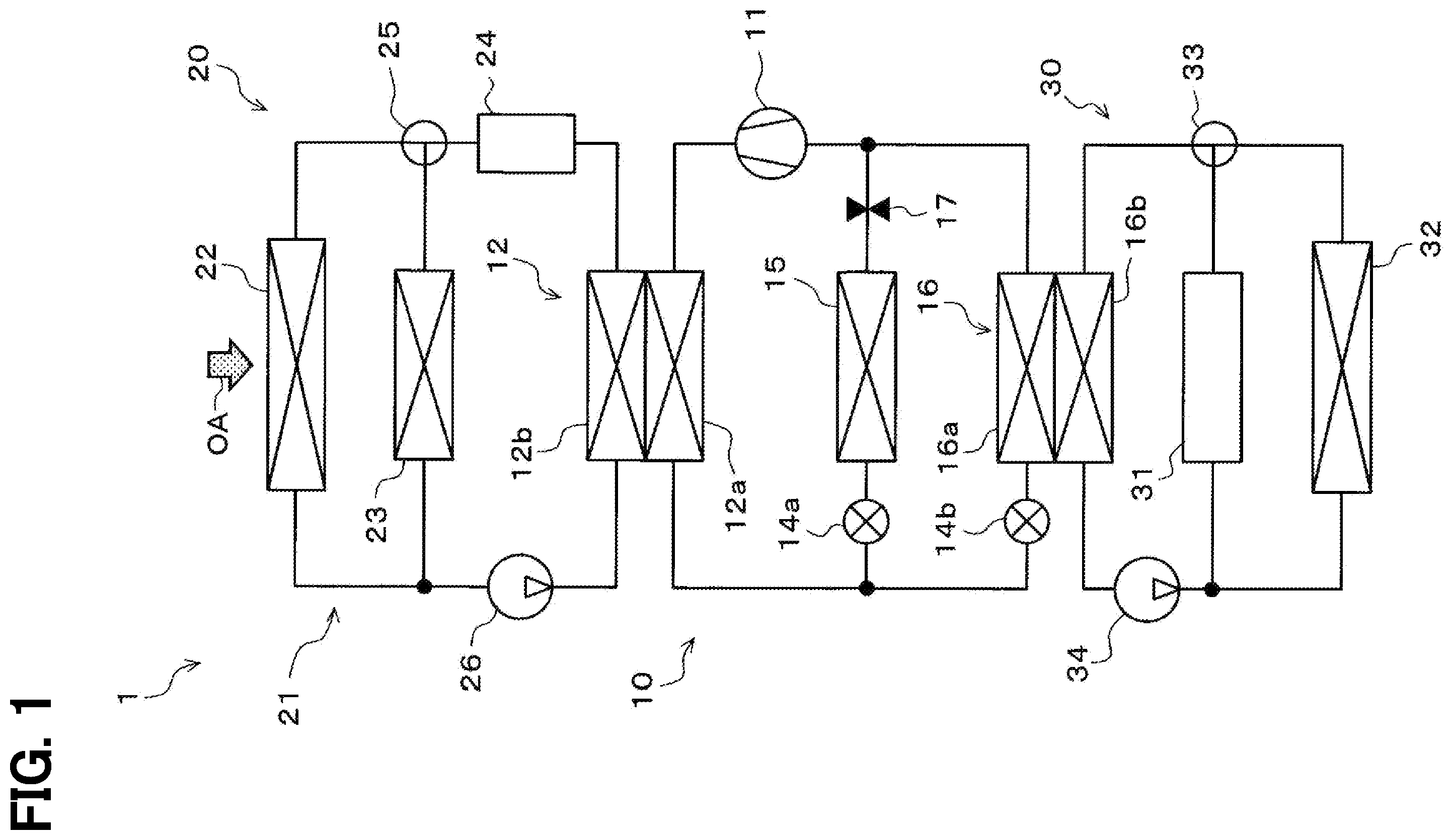 Patent US12359838 — Air conditioner — Figure 1