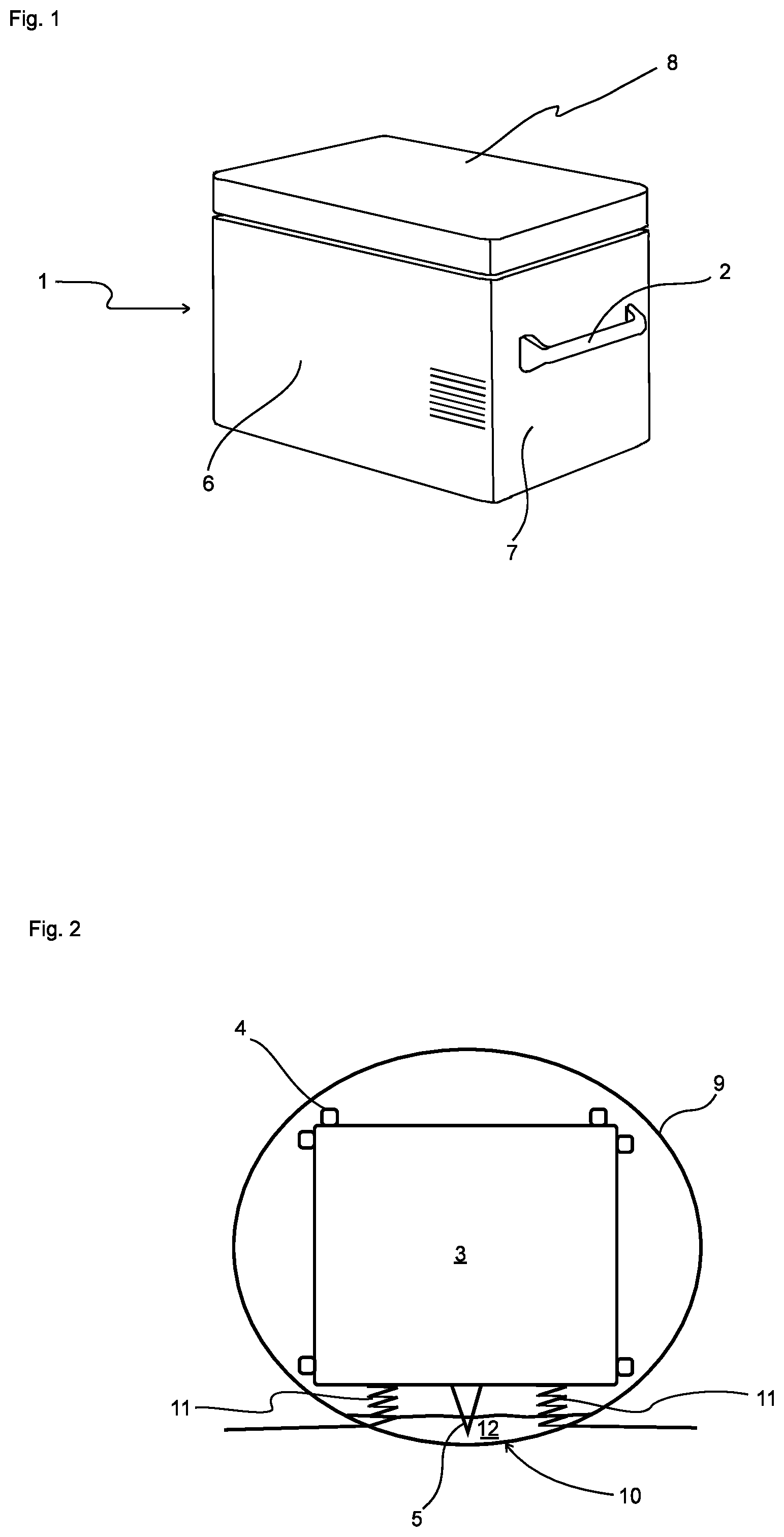 Patent US12359861 — Portable cooling unit — Figure 1