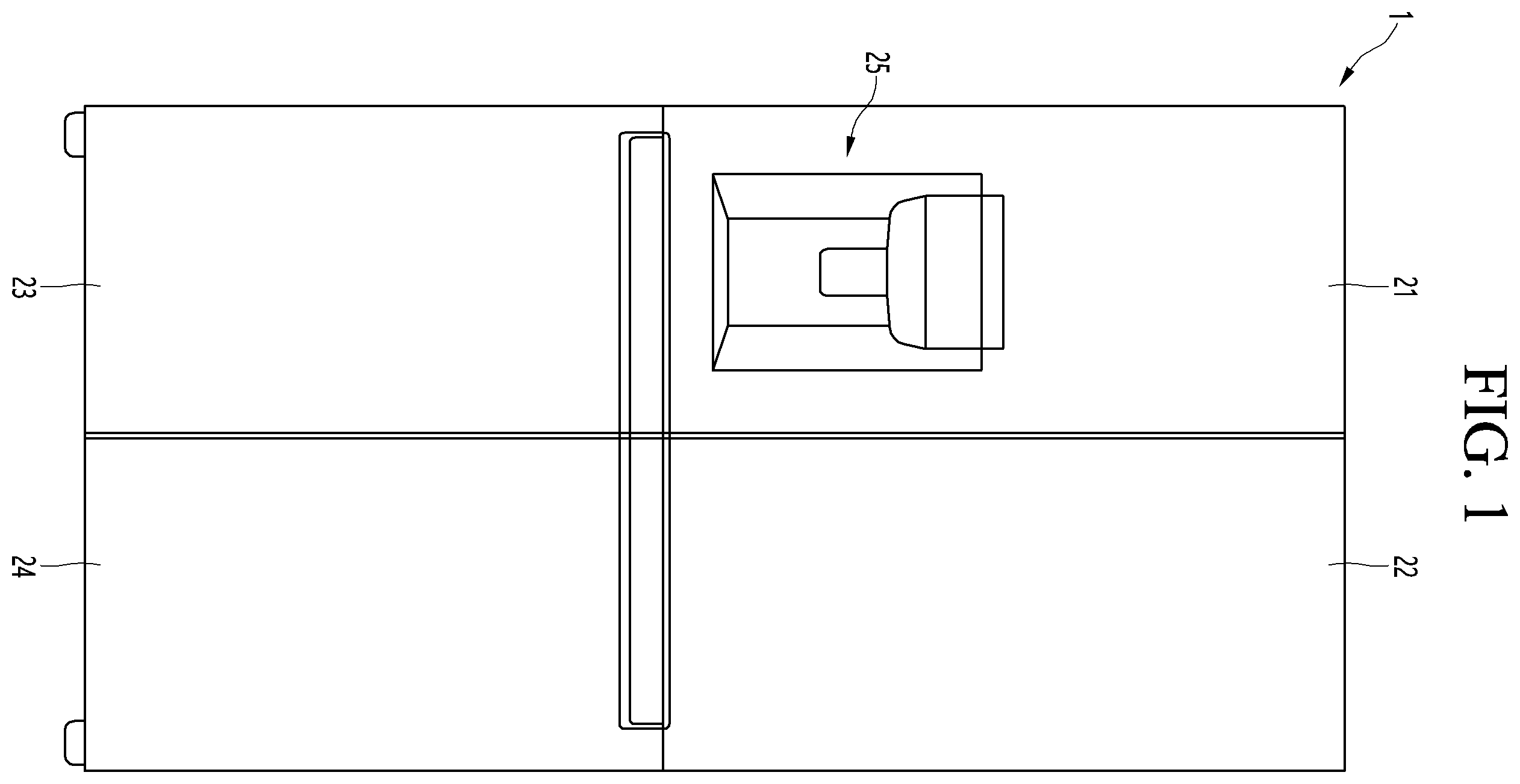 Patent US12359868 — Refrigerator — Figure 1