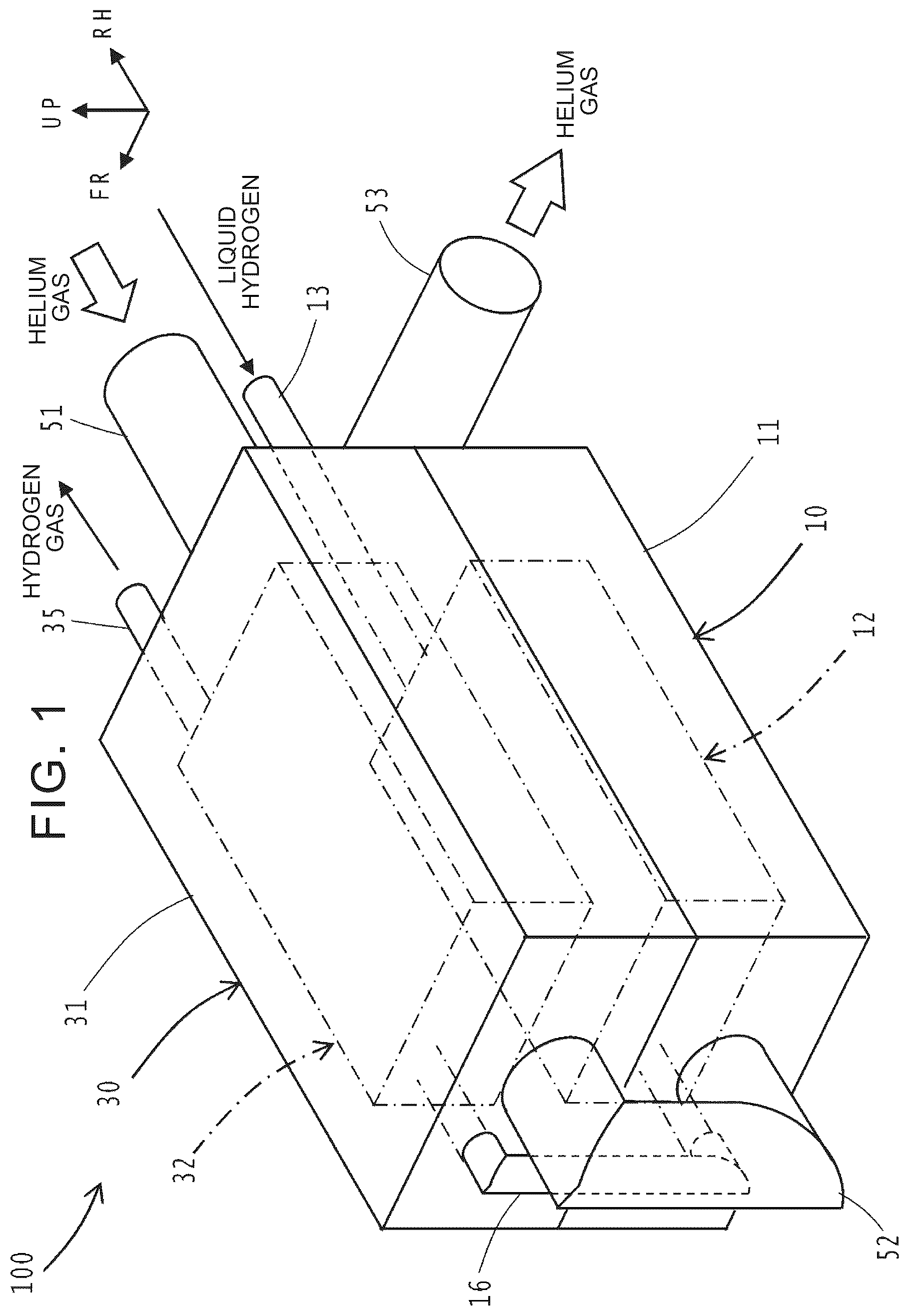 Patent US12359879 — Liquid hydrogen vaporizer — Figure 1