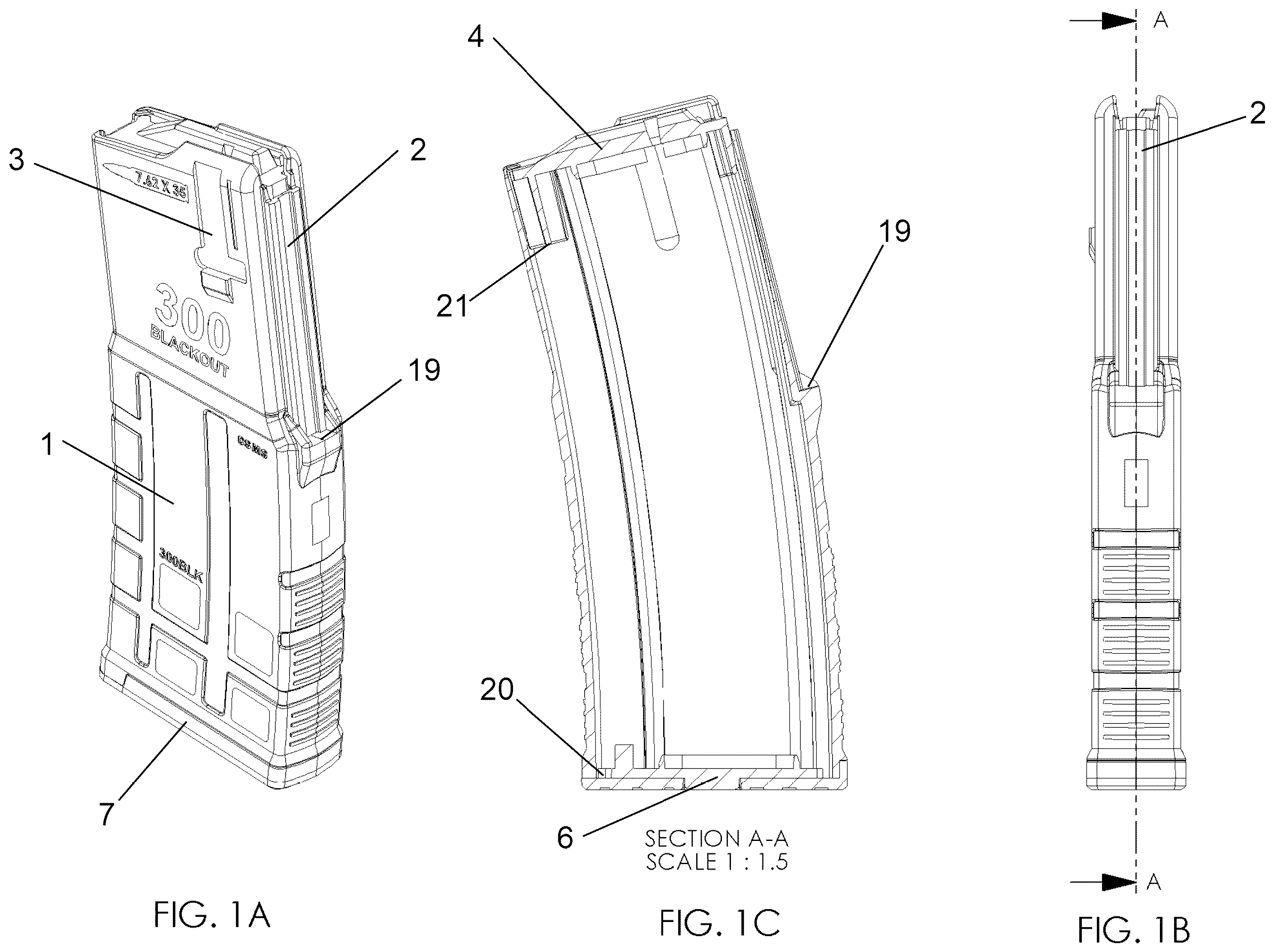 Patent US12359884 — Caliber select magazine system — Figure 1