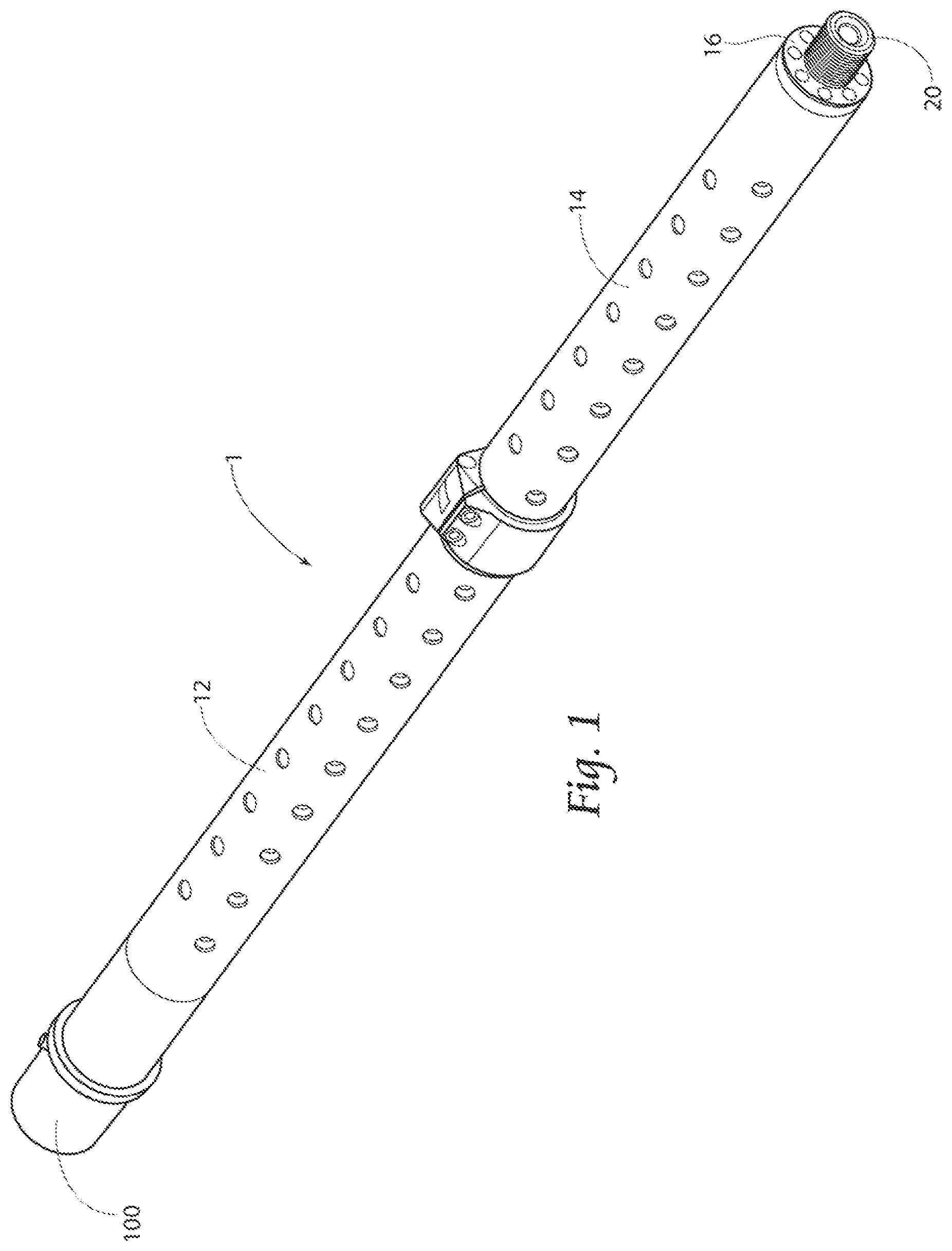 Patent US12359887 — Firearm barrel with outer sleeve — Figure 1