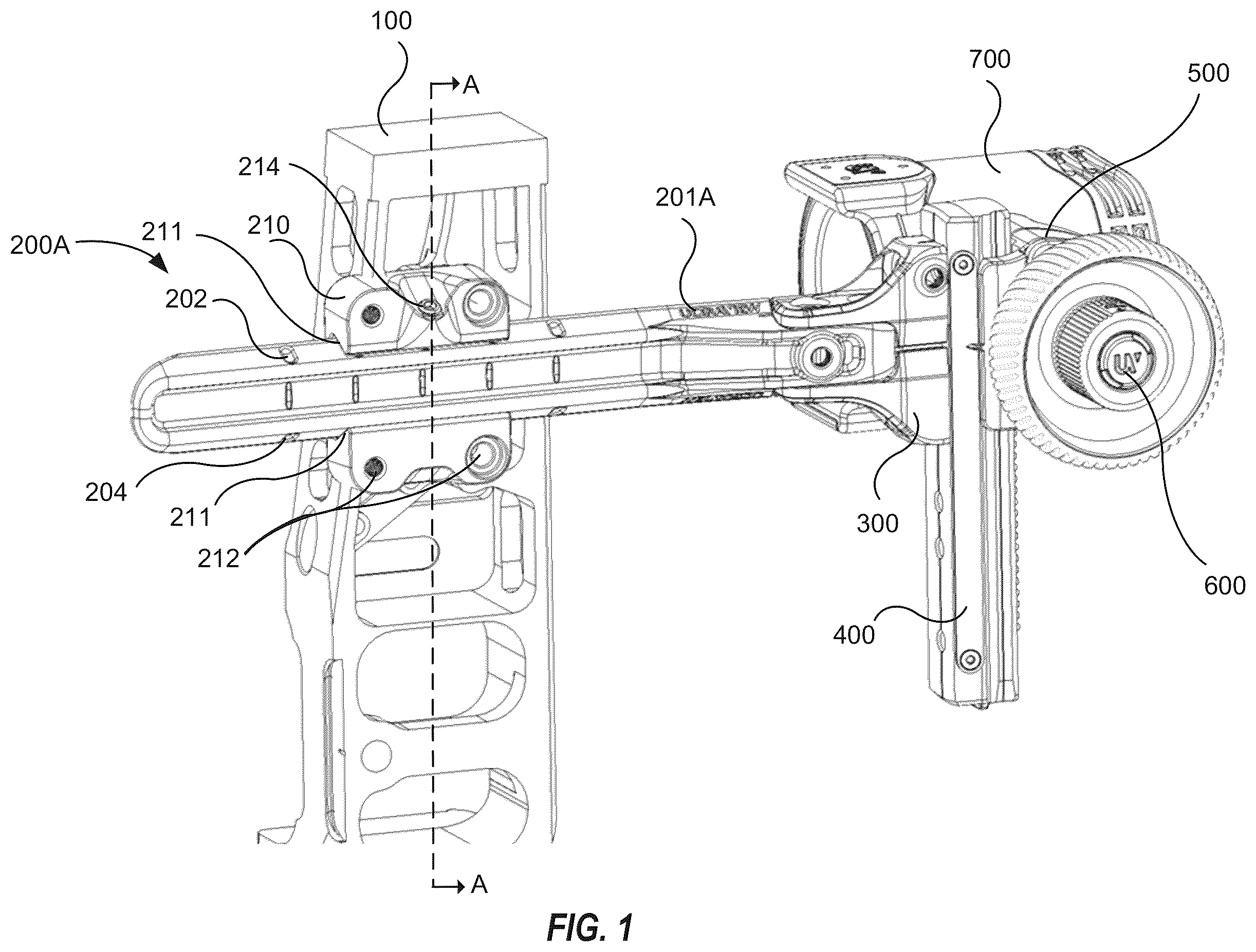 Patent US12359892 — Archery bow sight support systems — Figure 1