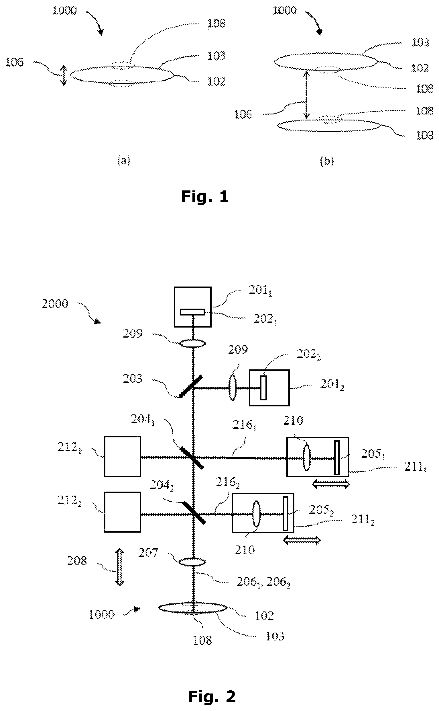Patent US12359910 — Device and method for measuring interfaces of an optical element — Figure 1