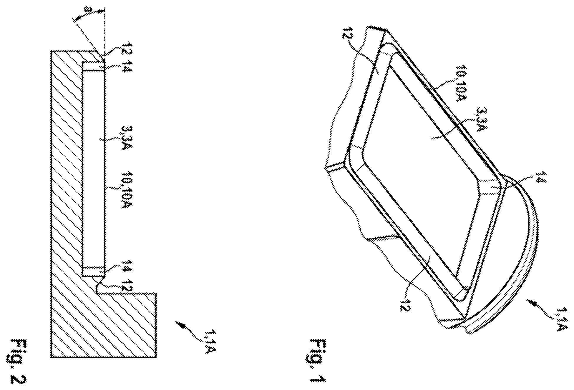 Patent US12359944 Figure 1 – Sensor casing and method for potting an open receiving space of a sensor casing