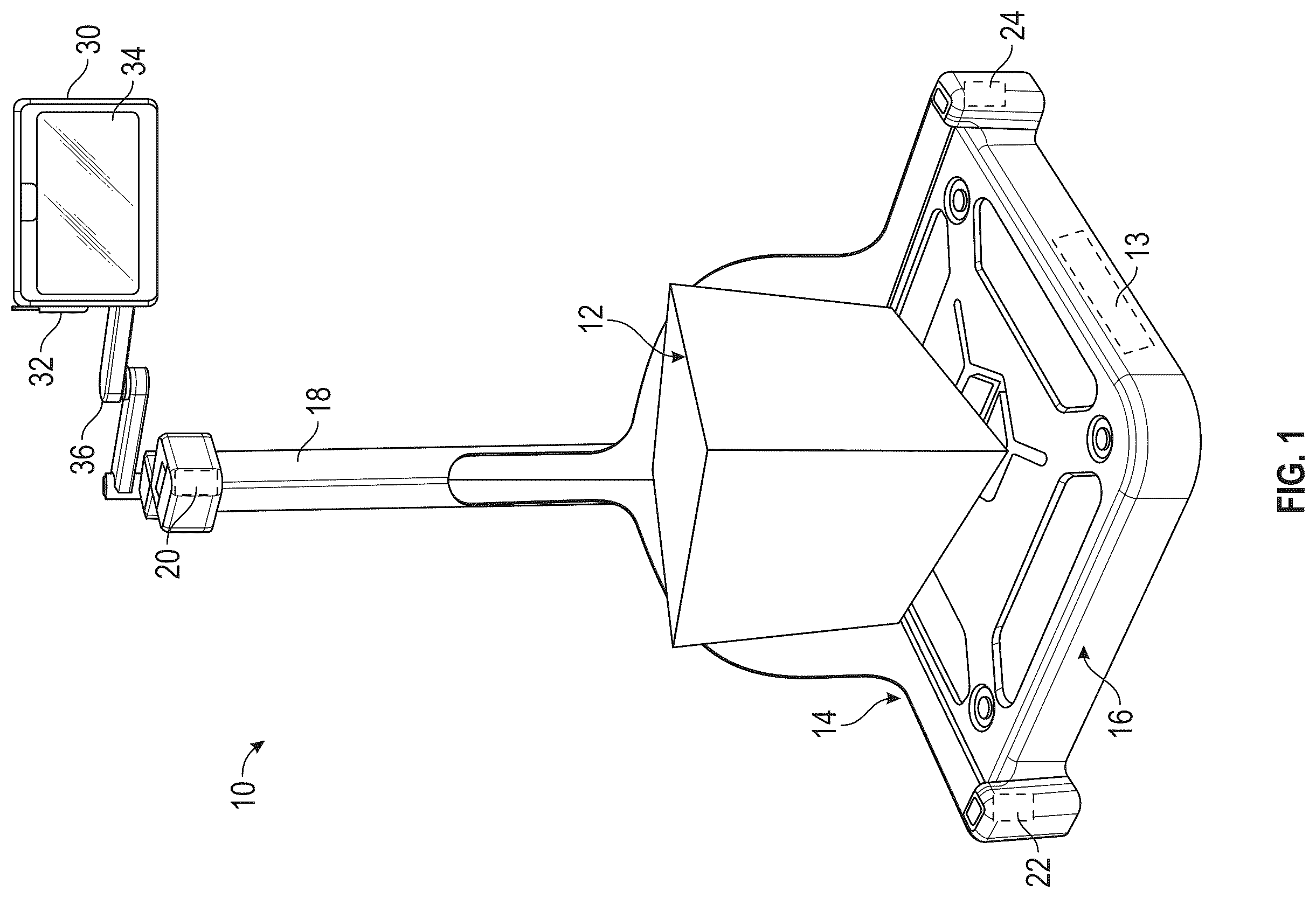 Patent US12359962 Figure 1 – Object measurement device