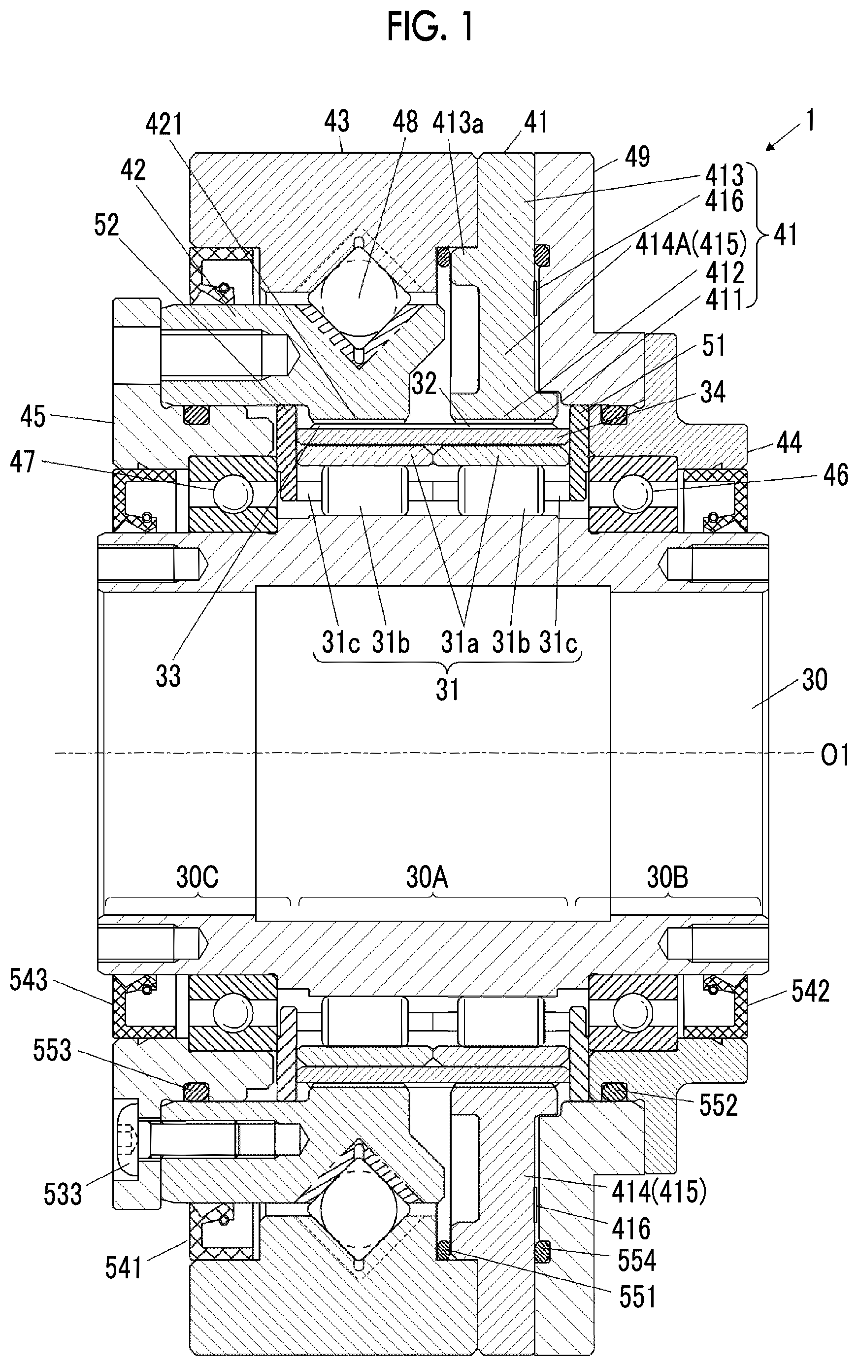 Patent US12359989 — Sensor device — Figure 1