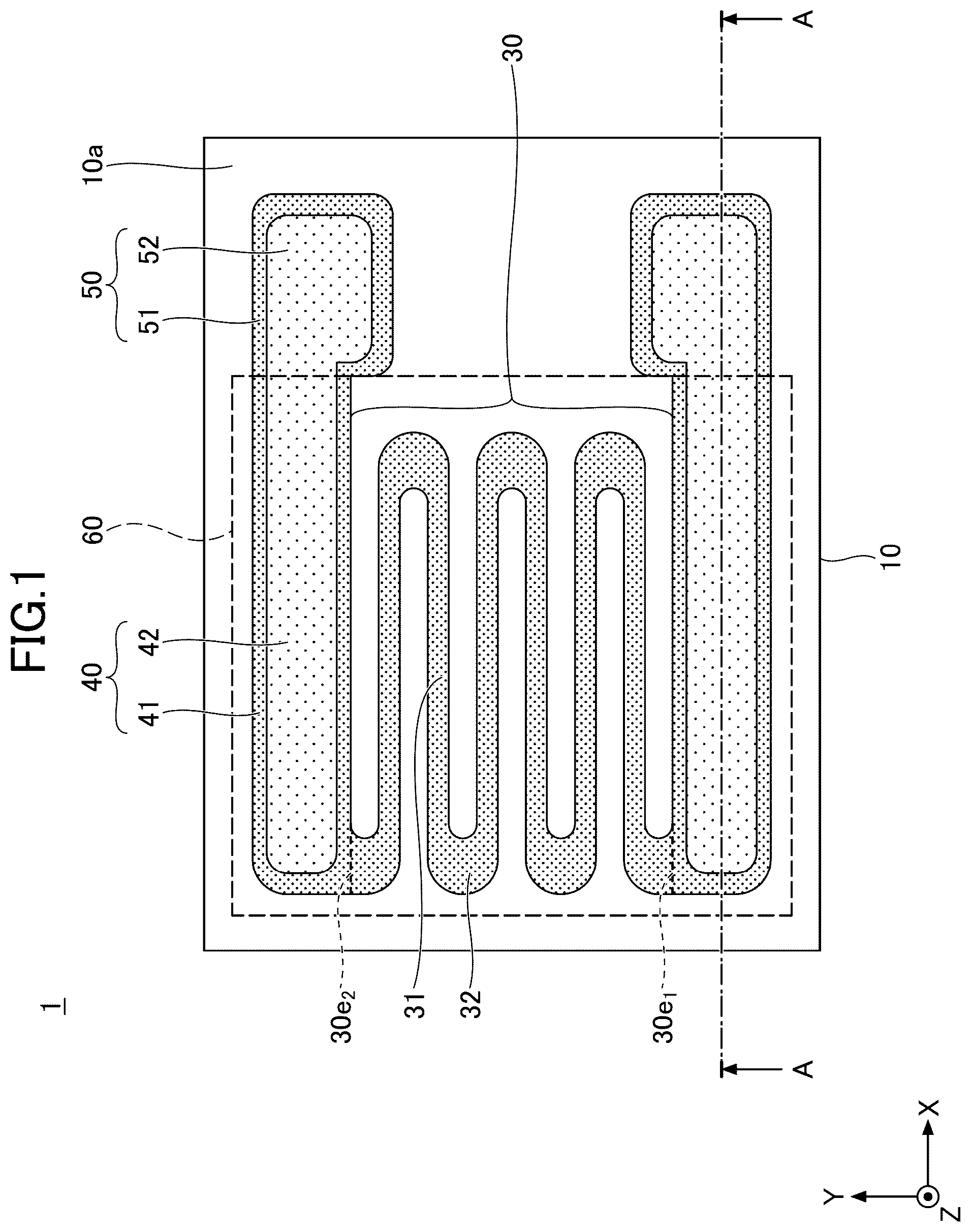 Patent US12359990 — Strain gauge — Figure 1