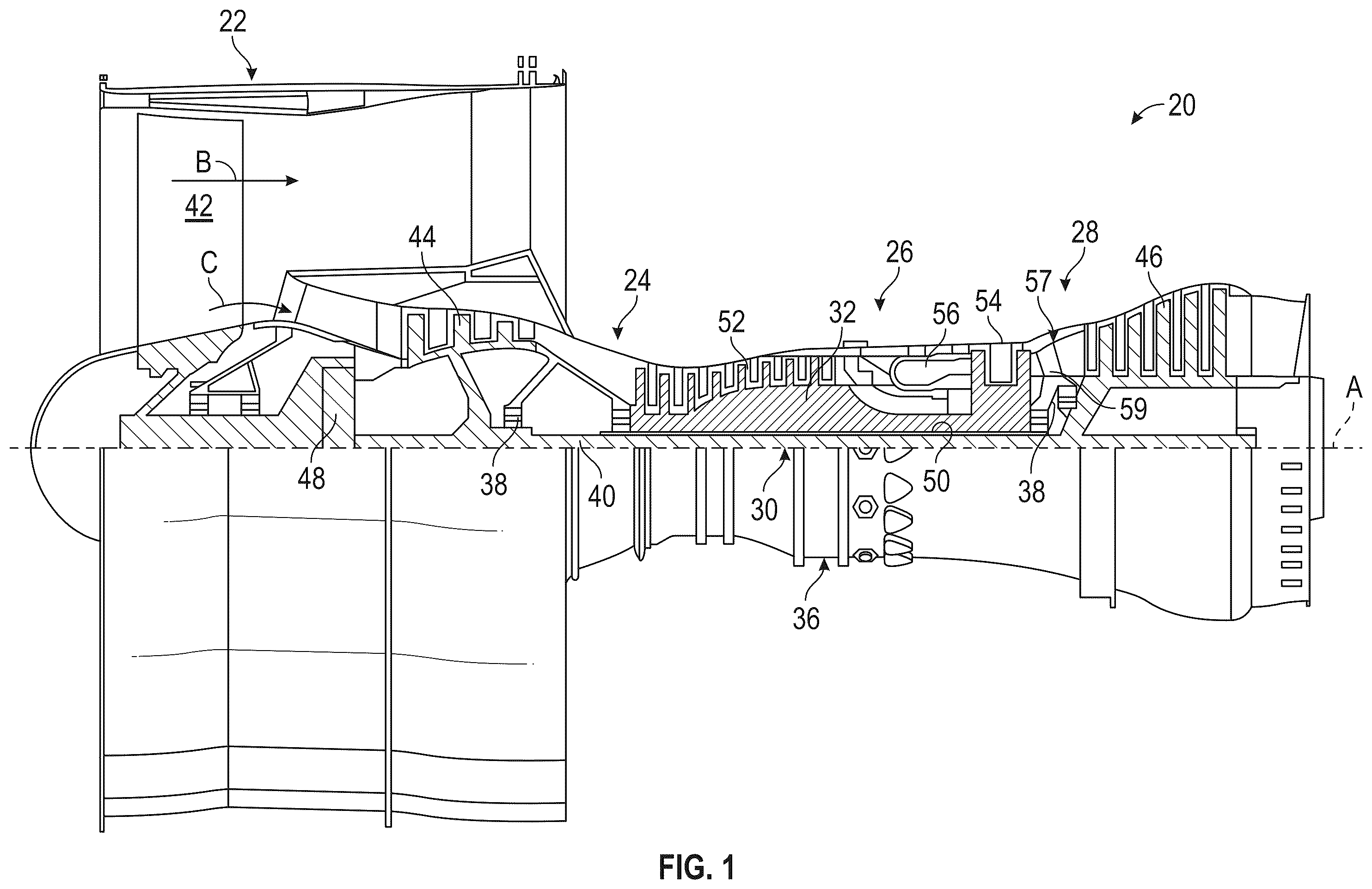 Patent US12359998 — Apparatus and method for partially bladed rotor test — Figure 1