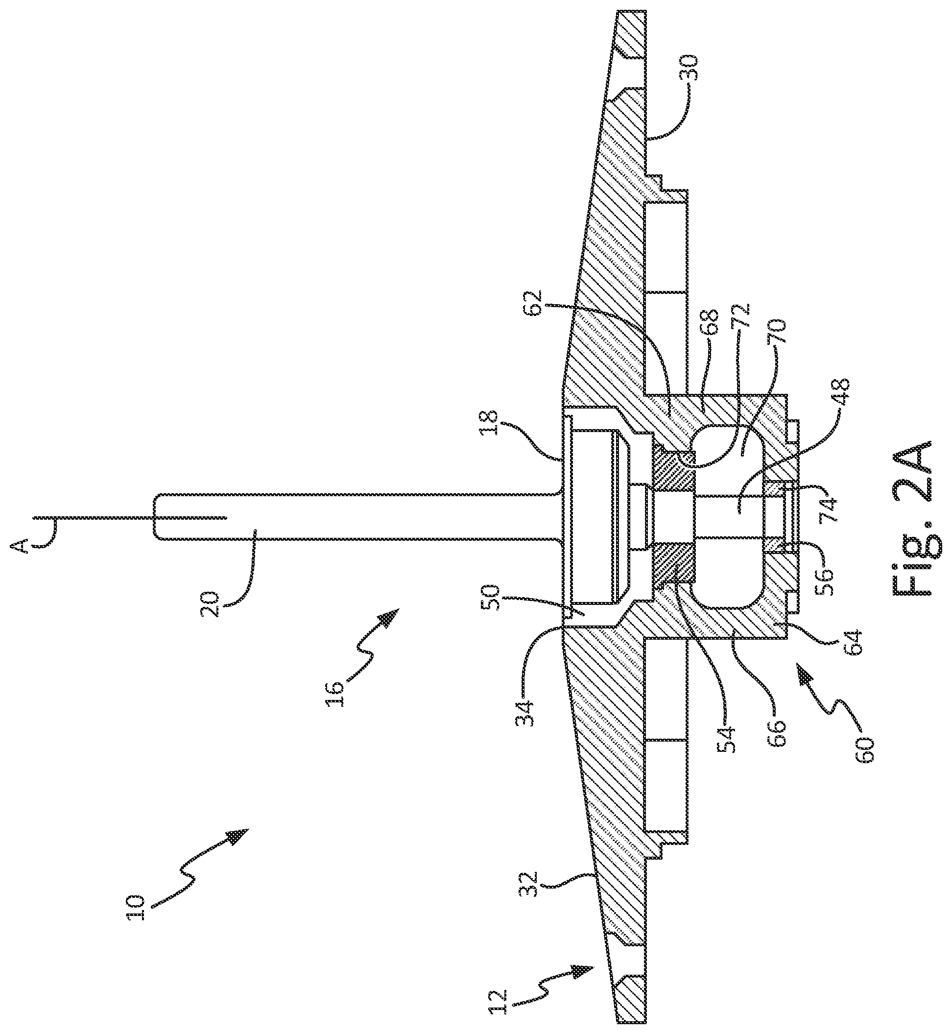 Patent US12360134 Figure 4 – Angle of attack sensor with sloped faceplate